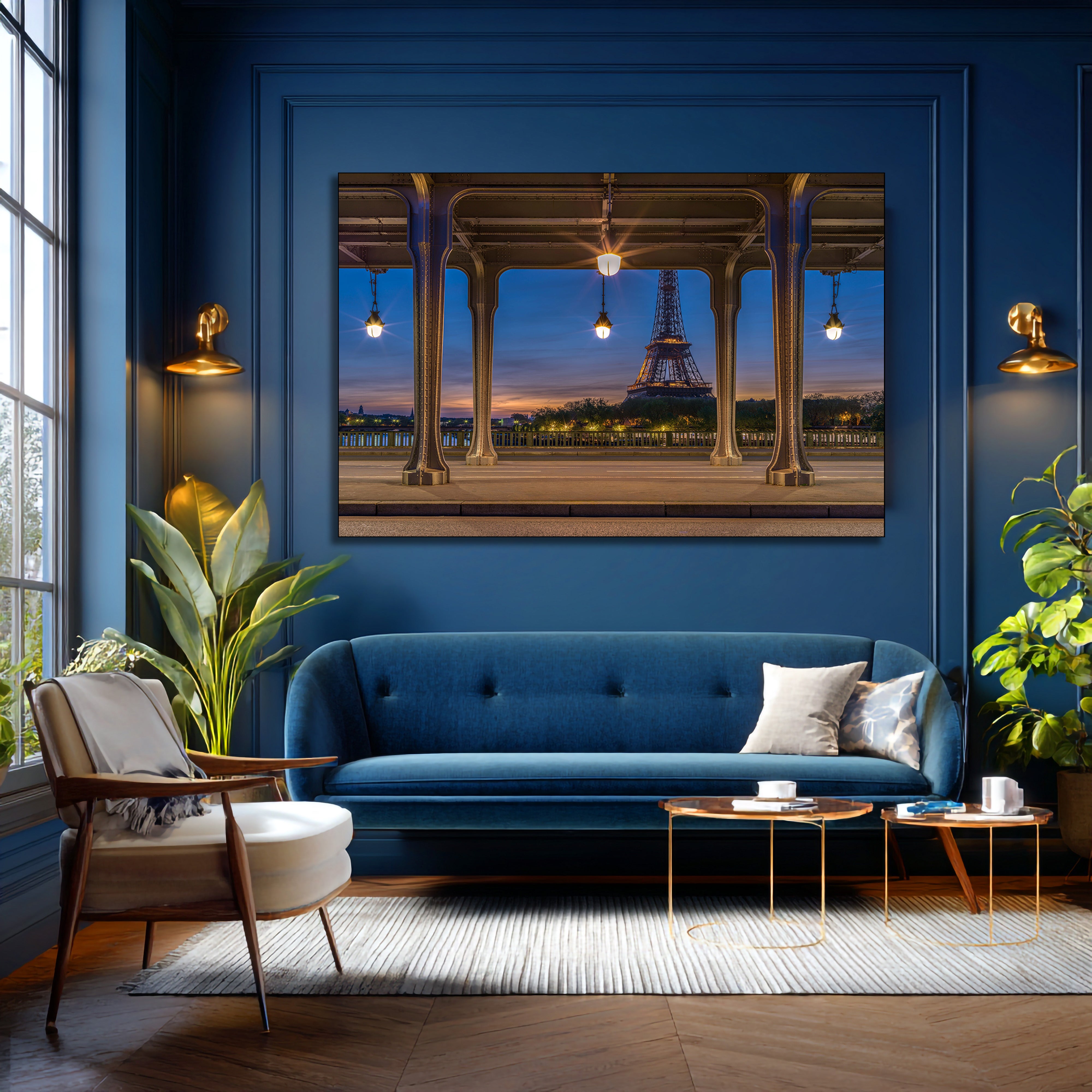 Paris Bir Hakiem Bridge Wall Art | Fine Art Canvas & Metal Print