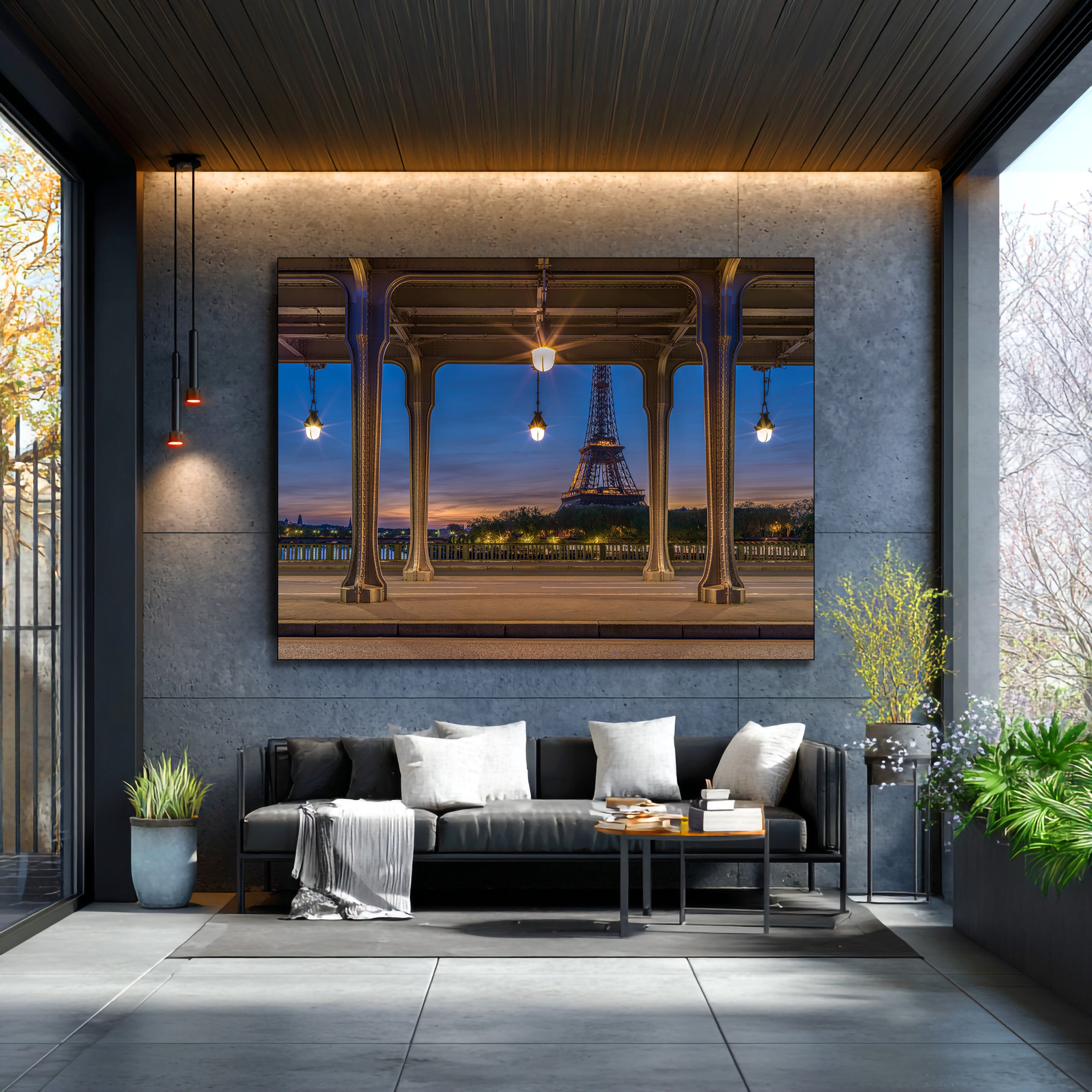 Paris Bir Hakiem Bridge Wall Art | Fine Art Canvas & Metal Print