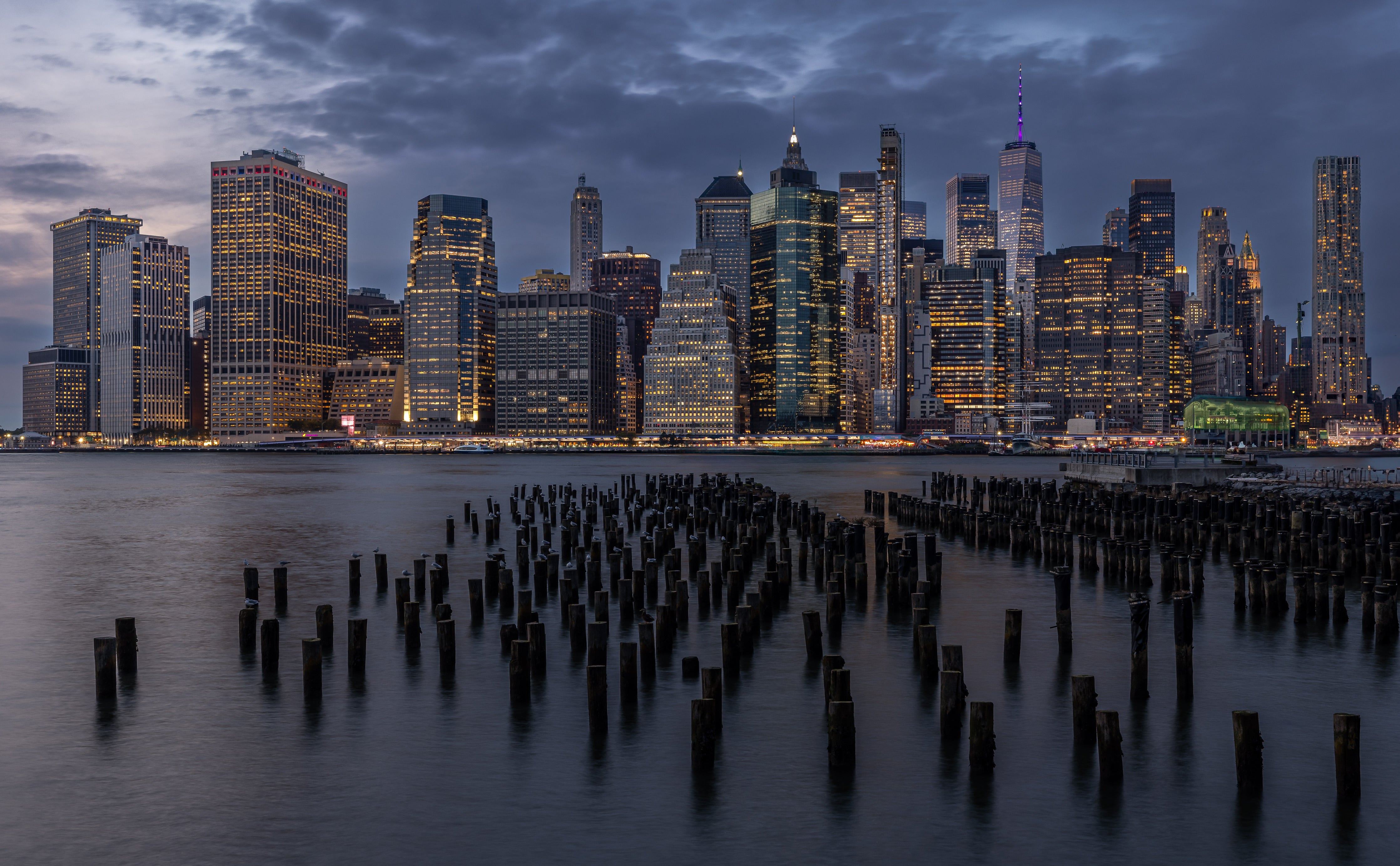 Brooklyn Bridge Pier Skyline