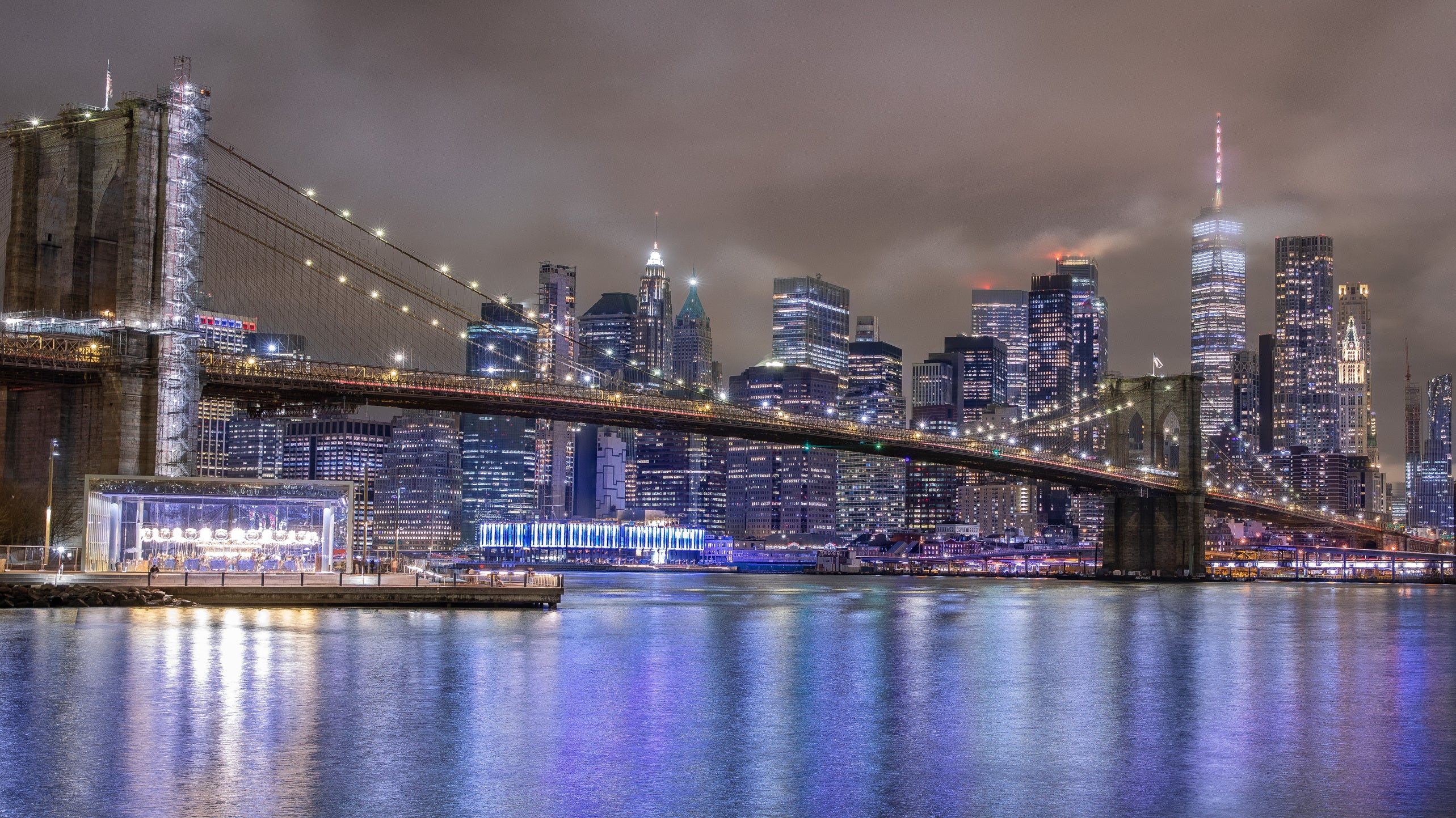 Brooklyn Bridge New York Skyline