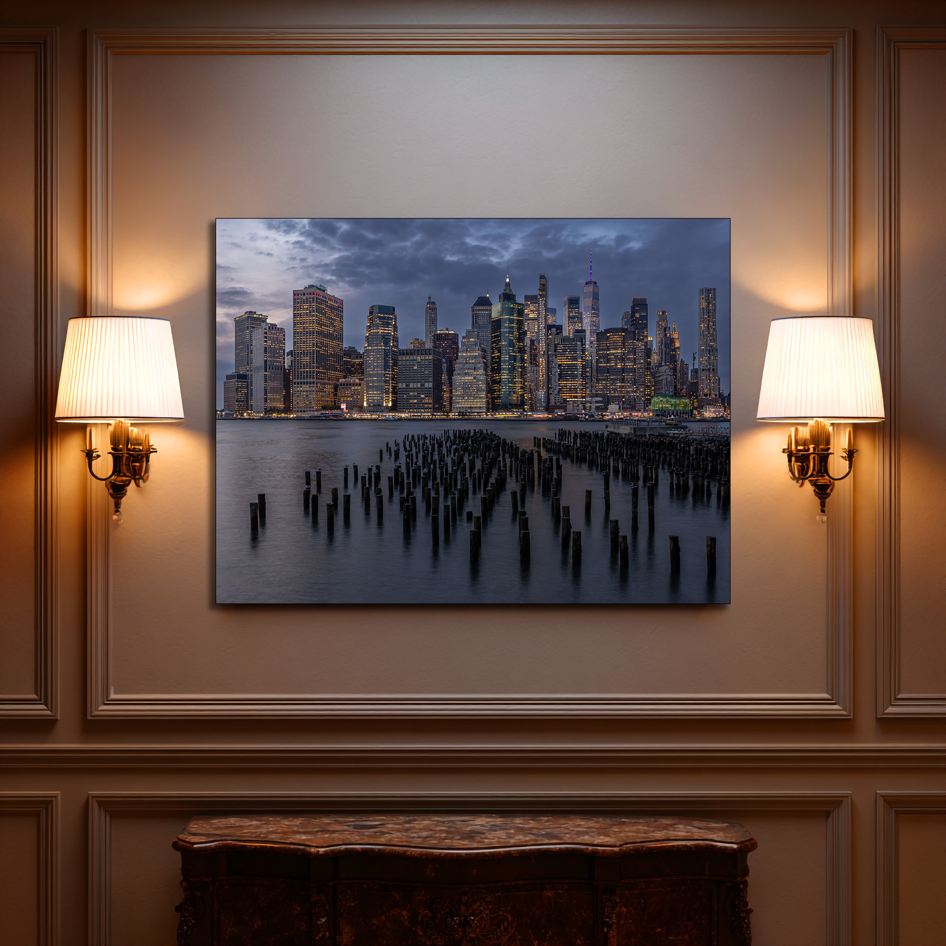 Brooklyn Bridge Pier 1 New York City Fine Art | Canvas, Acrylic, Metal