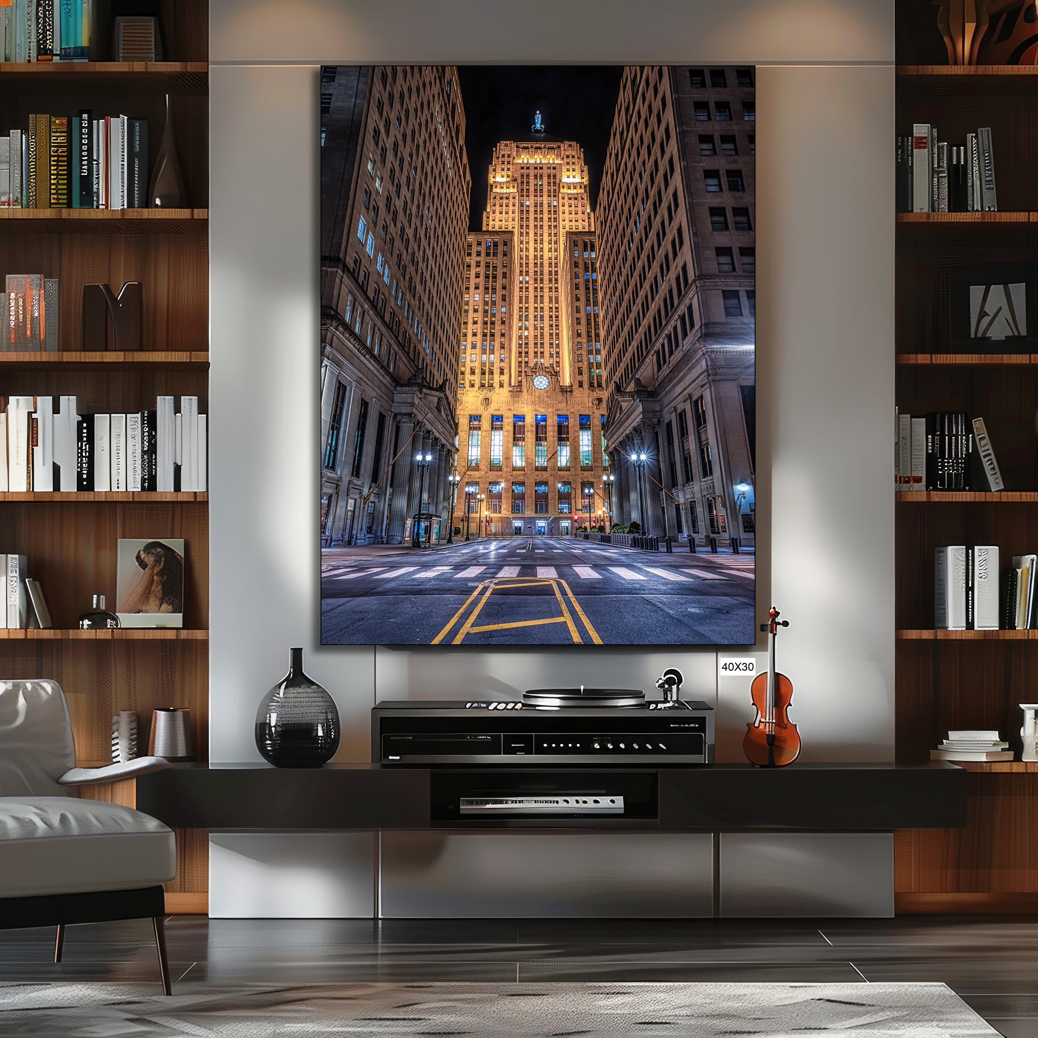 Chicago Board of Trade Building fine art | Canvas, Acrylic, Metal