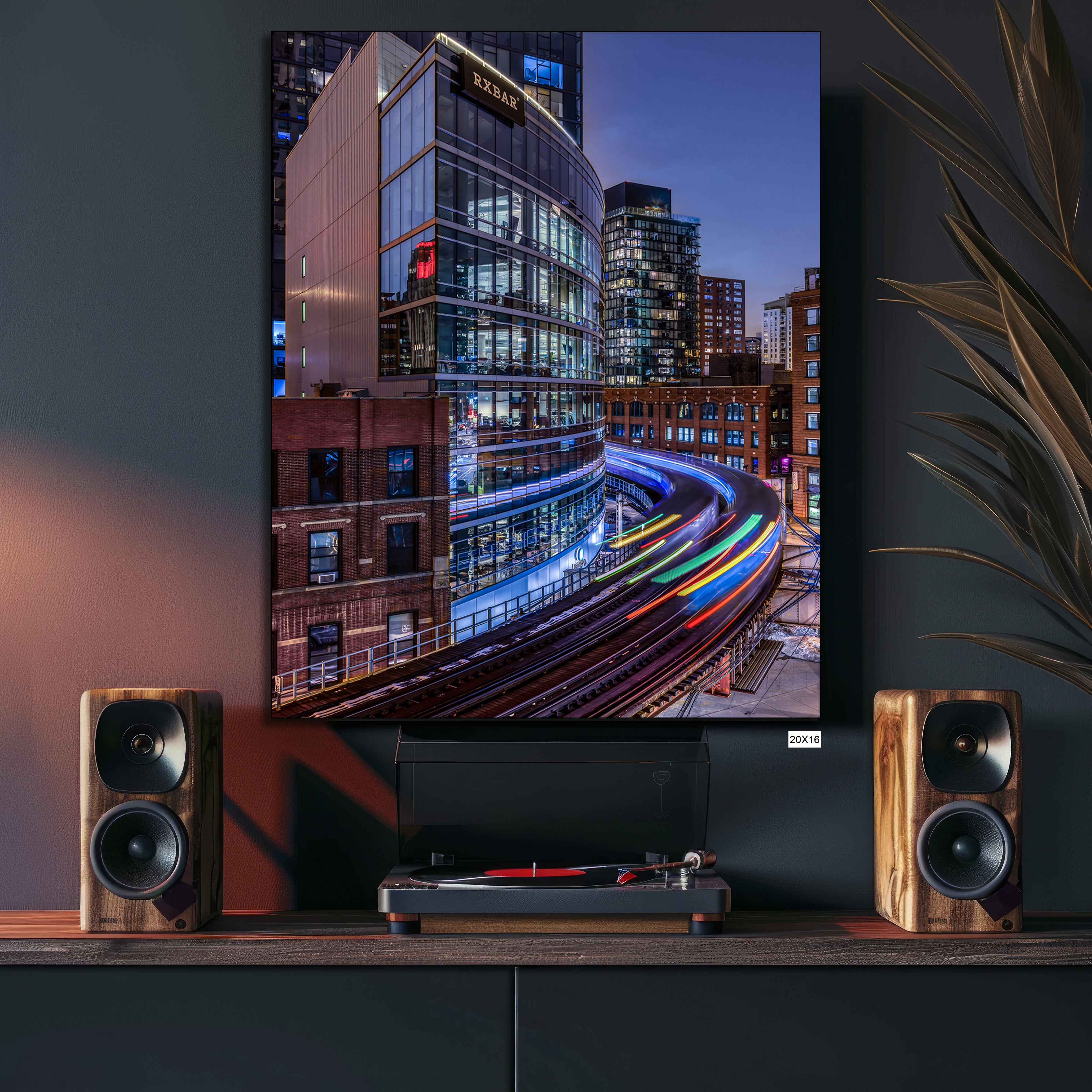 Chicago L Light Trails