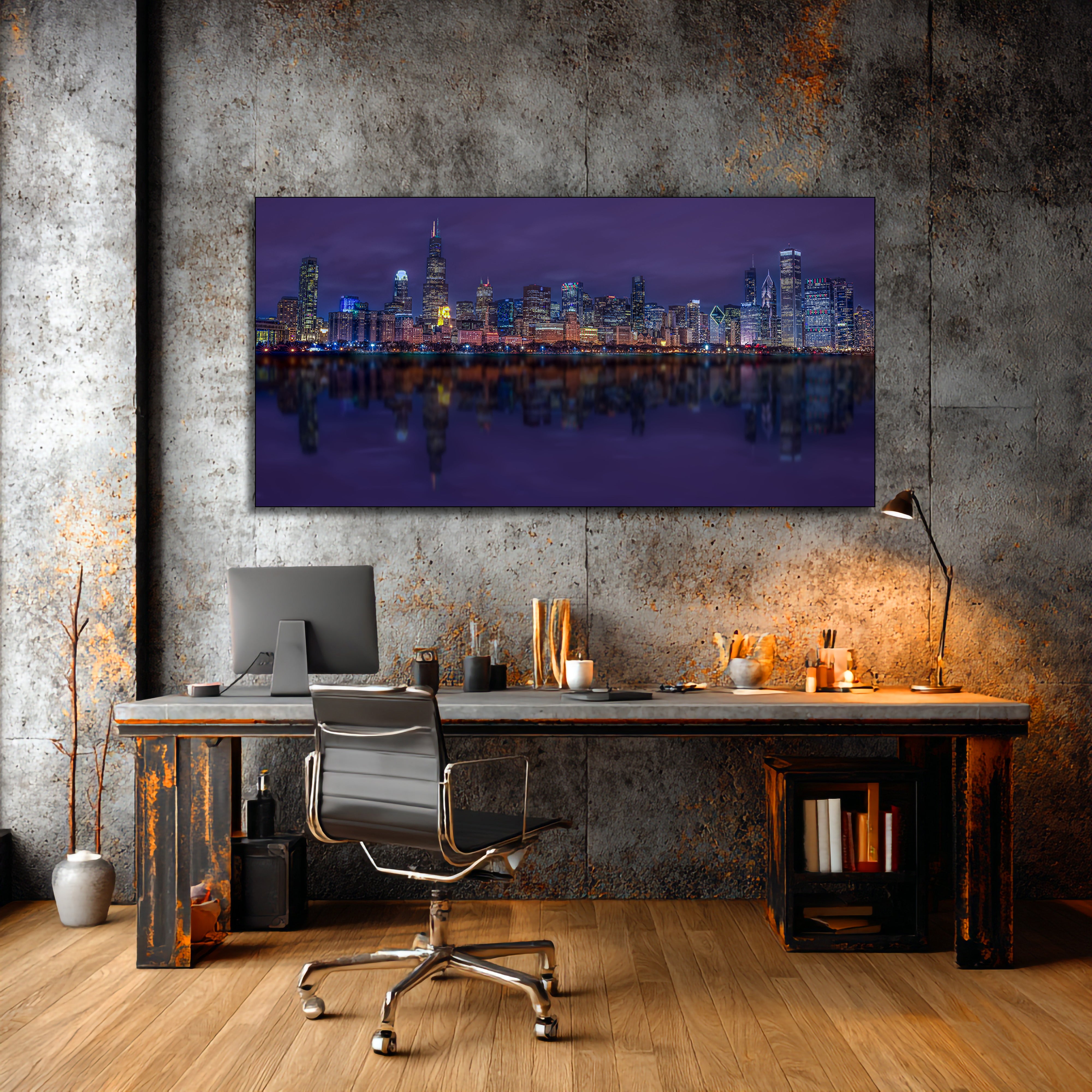Chicago Skyline Wall Art | Fine Art Canvas, Metal & Acrylic Prints