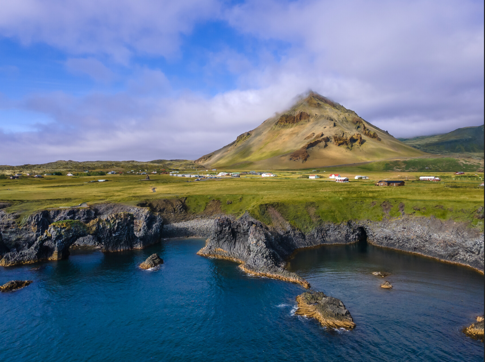 Coast of Arnastrapi Iceland