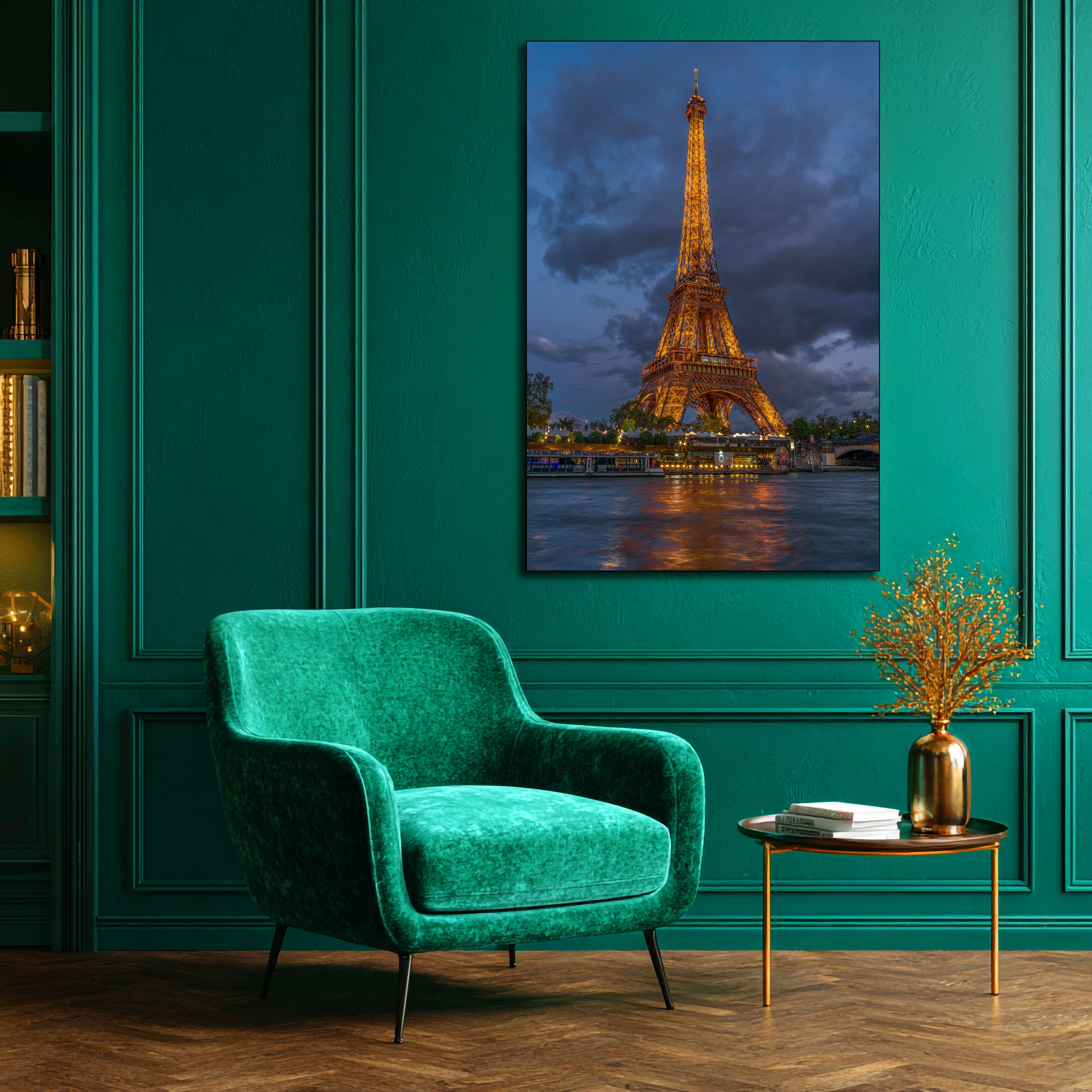 Eiffel Tower Sunset Paris Fine Art | Canvas, Acrylic, Metal