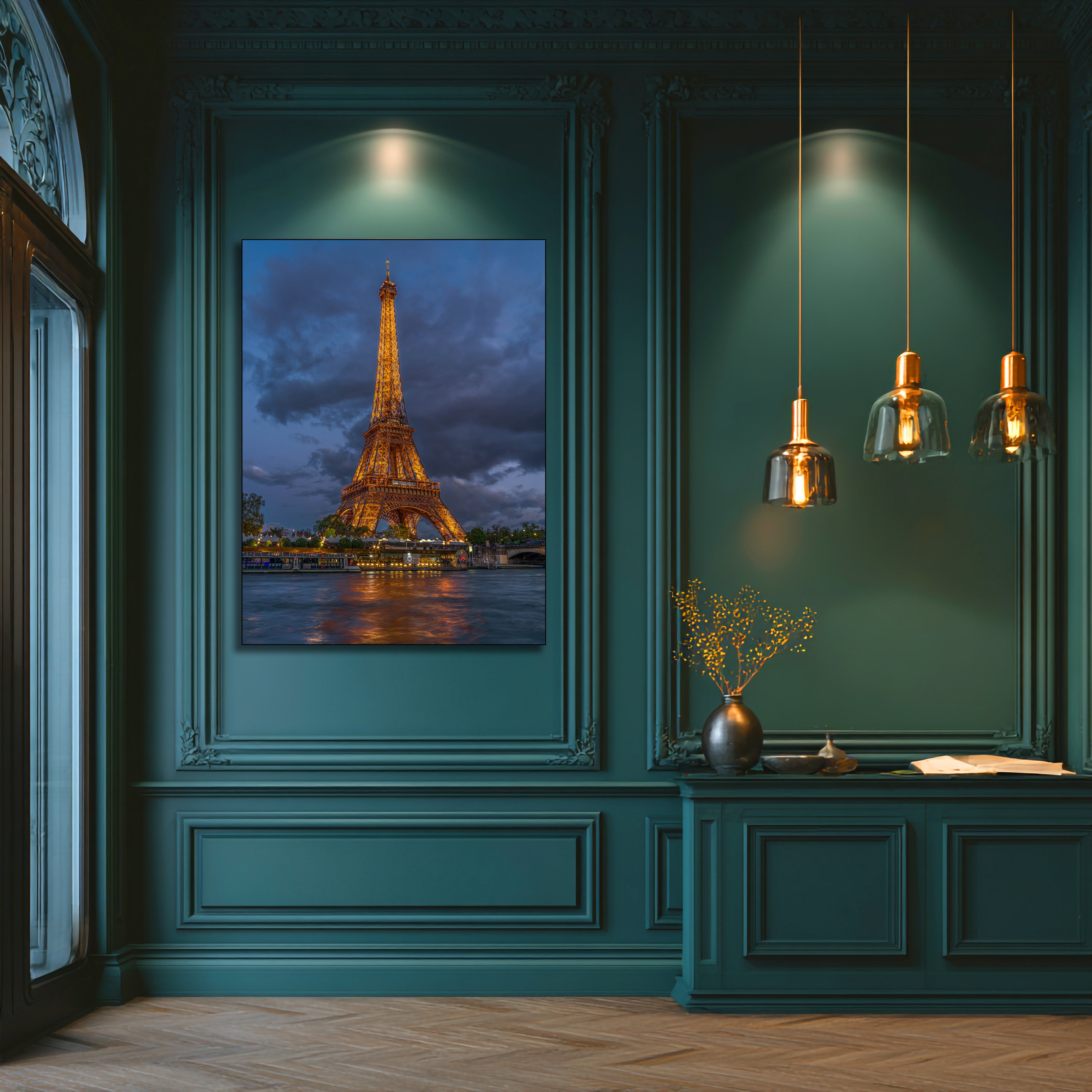 Eiffel Tower Sunset Paris Fine Art | Canvas, Acrylic, Metal