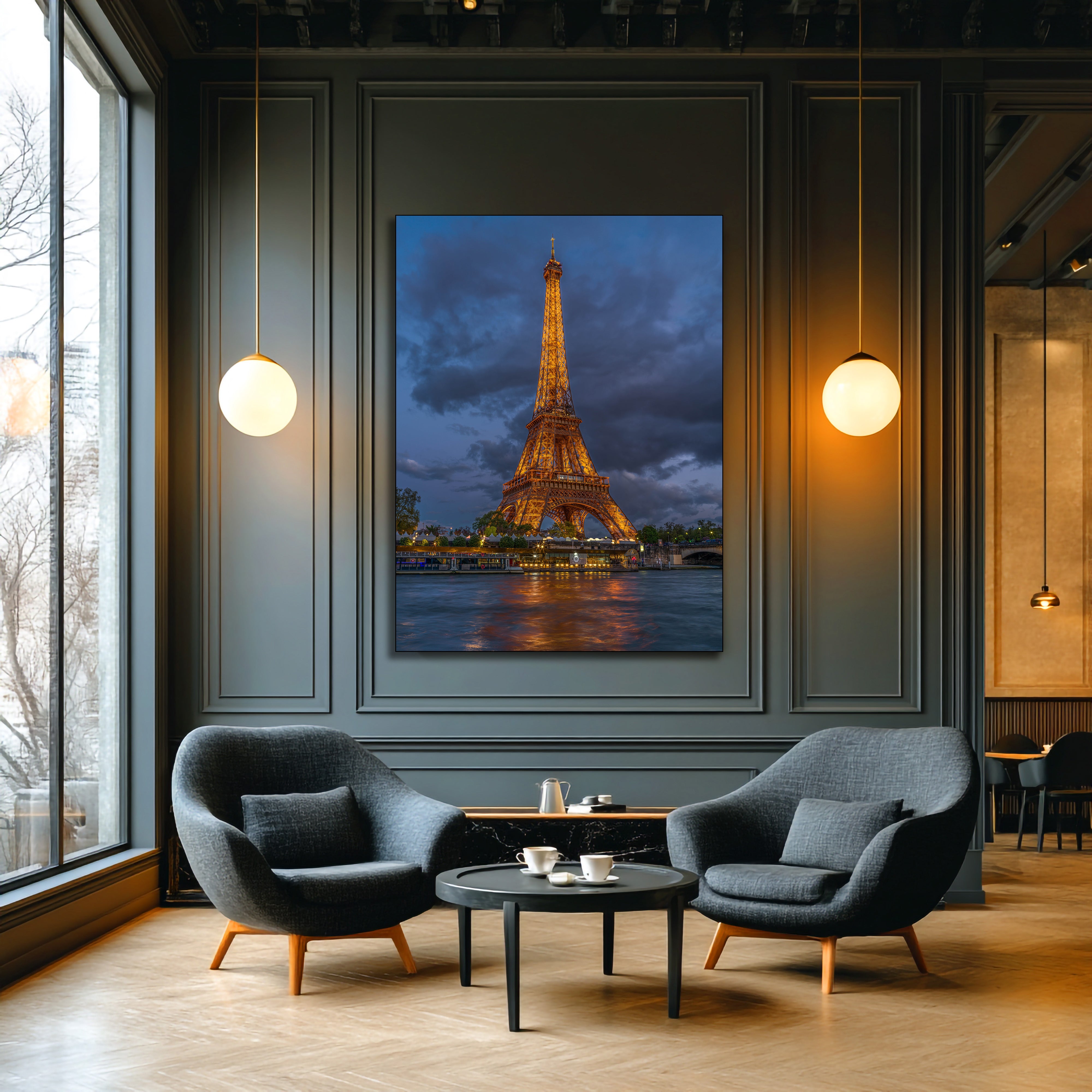Eiffel Tower Sunset Paris Fine Art | Canvas, Acrylic, Metal