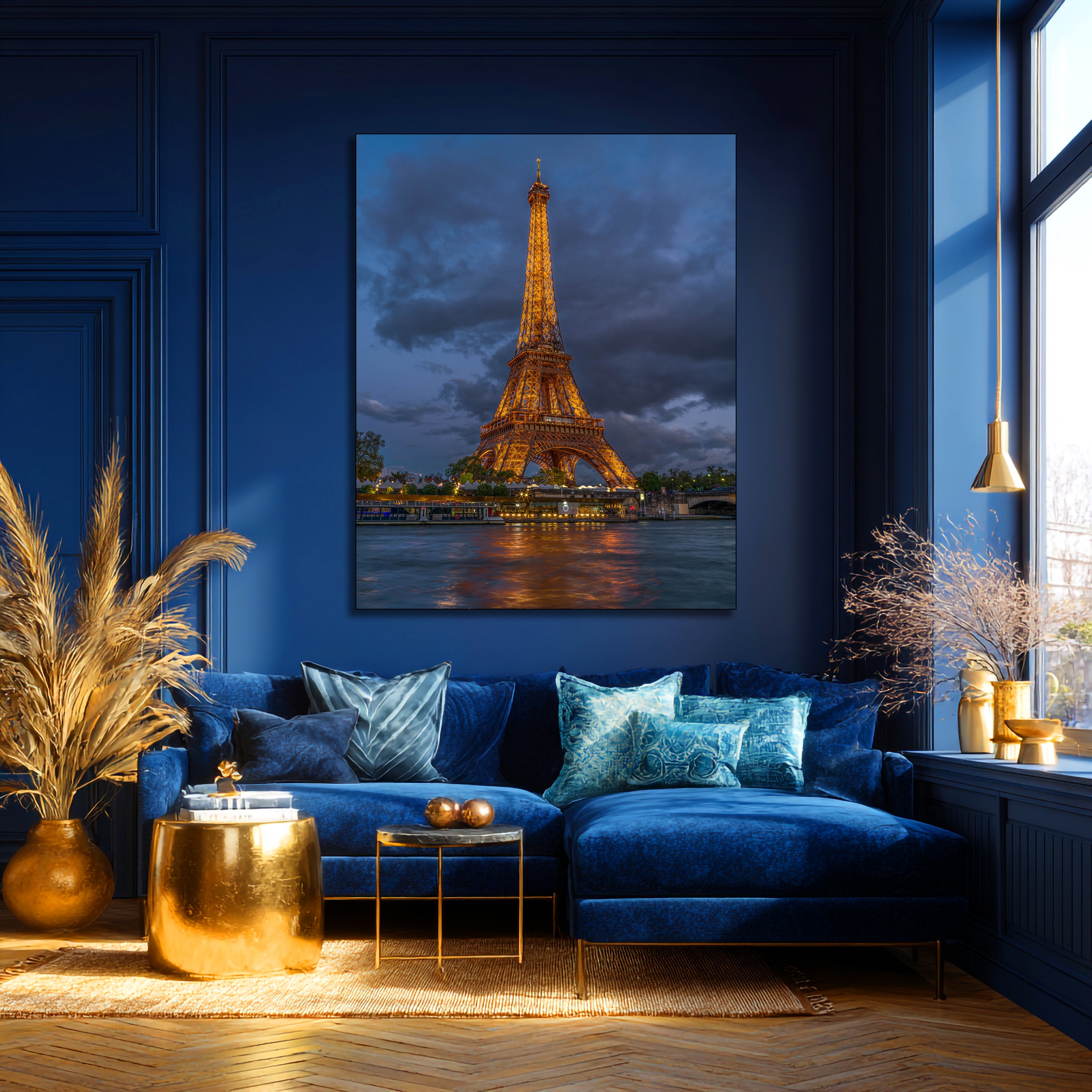 Eiffel Tower Sunset Canvas Print