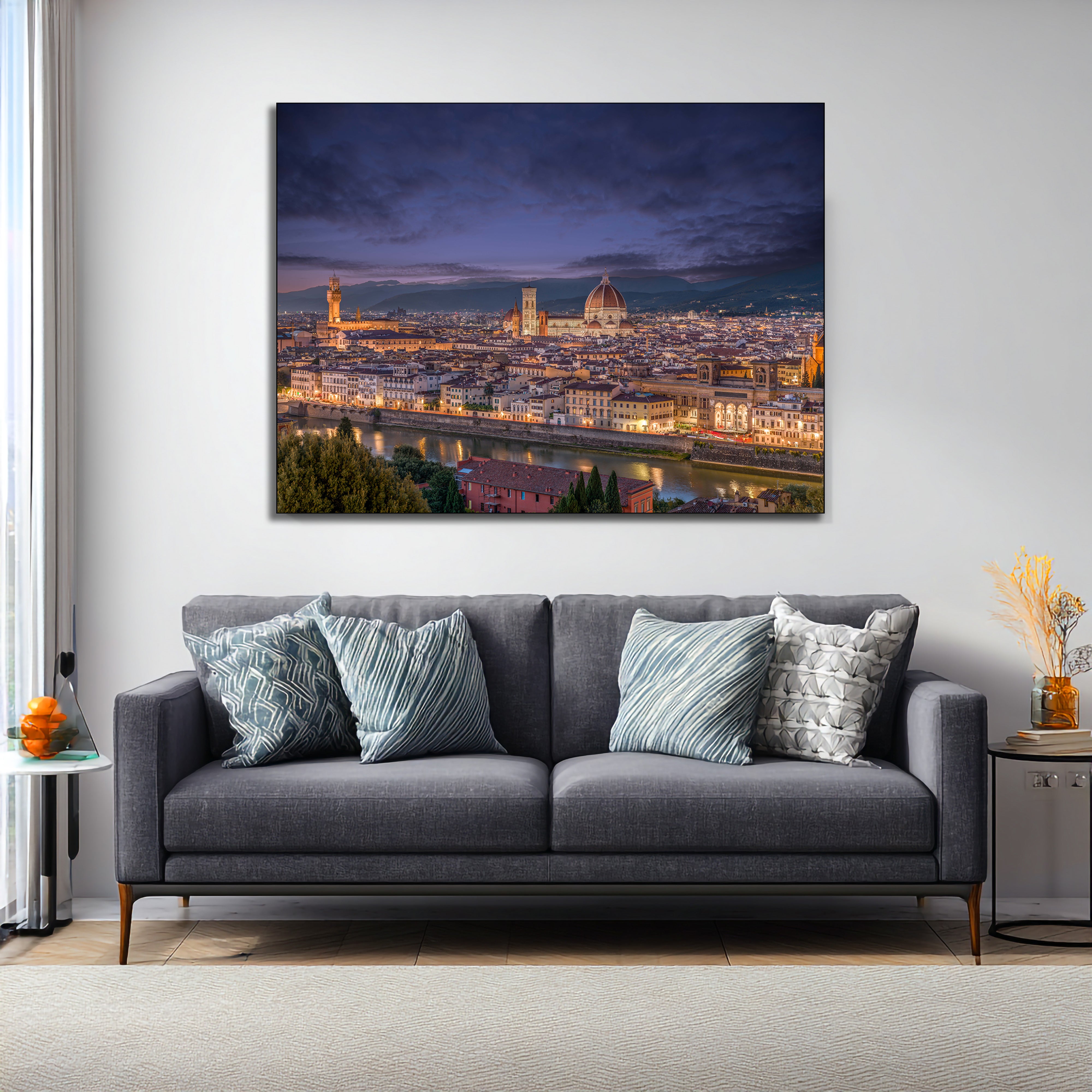 Florence Skyline Fine Art | Canvas, Acrylic, Metal Prints