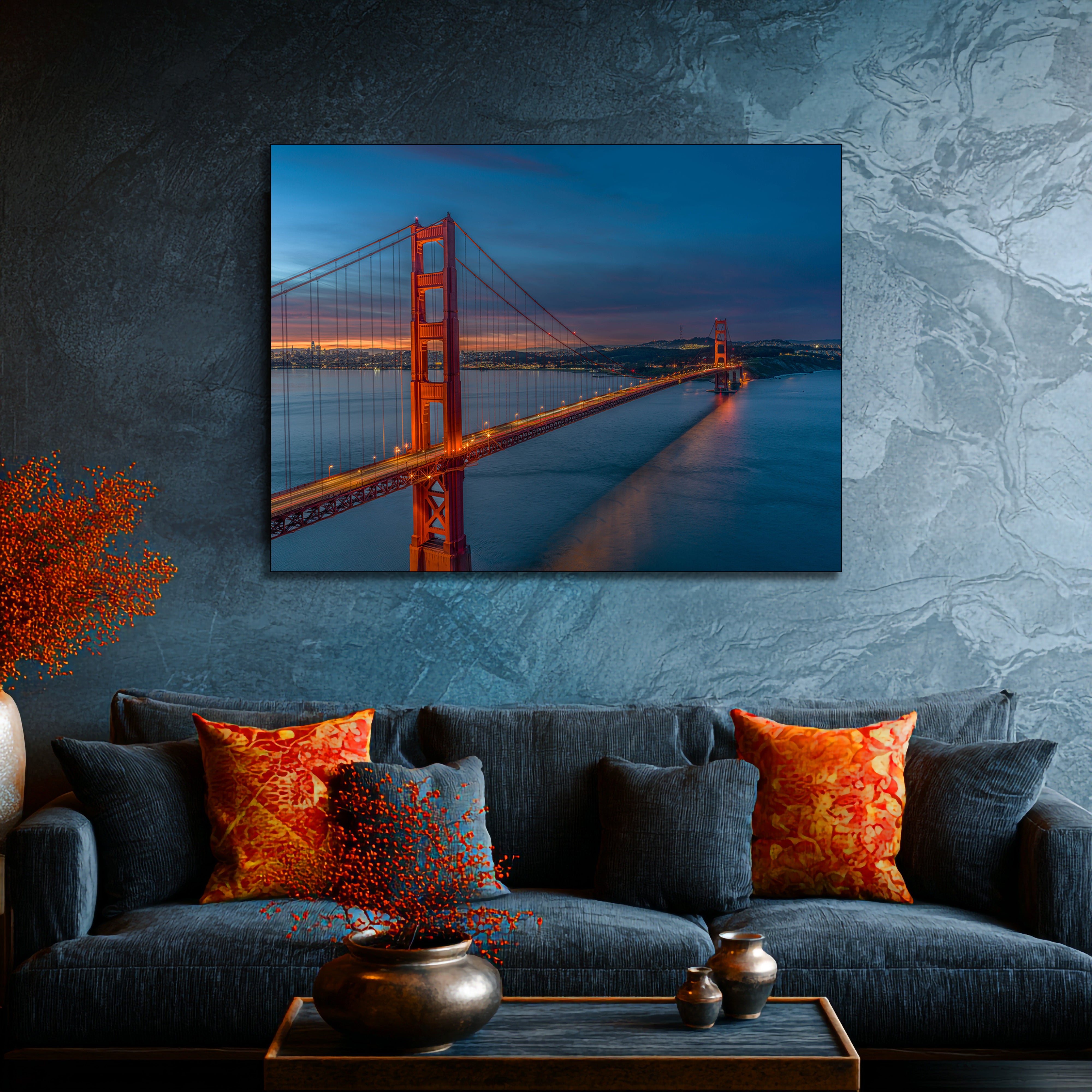 San Francisco bridge acrylic wall art