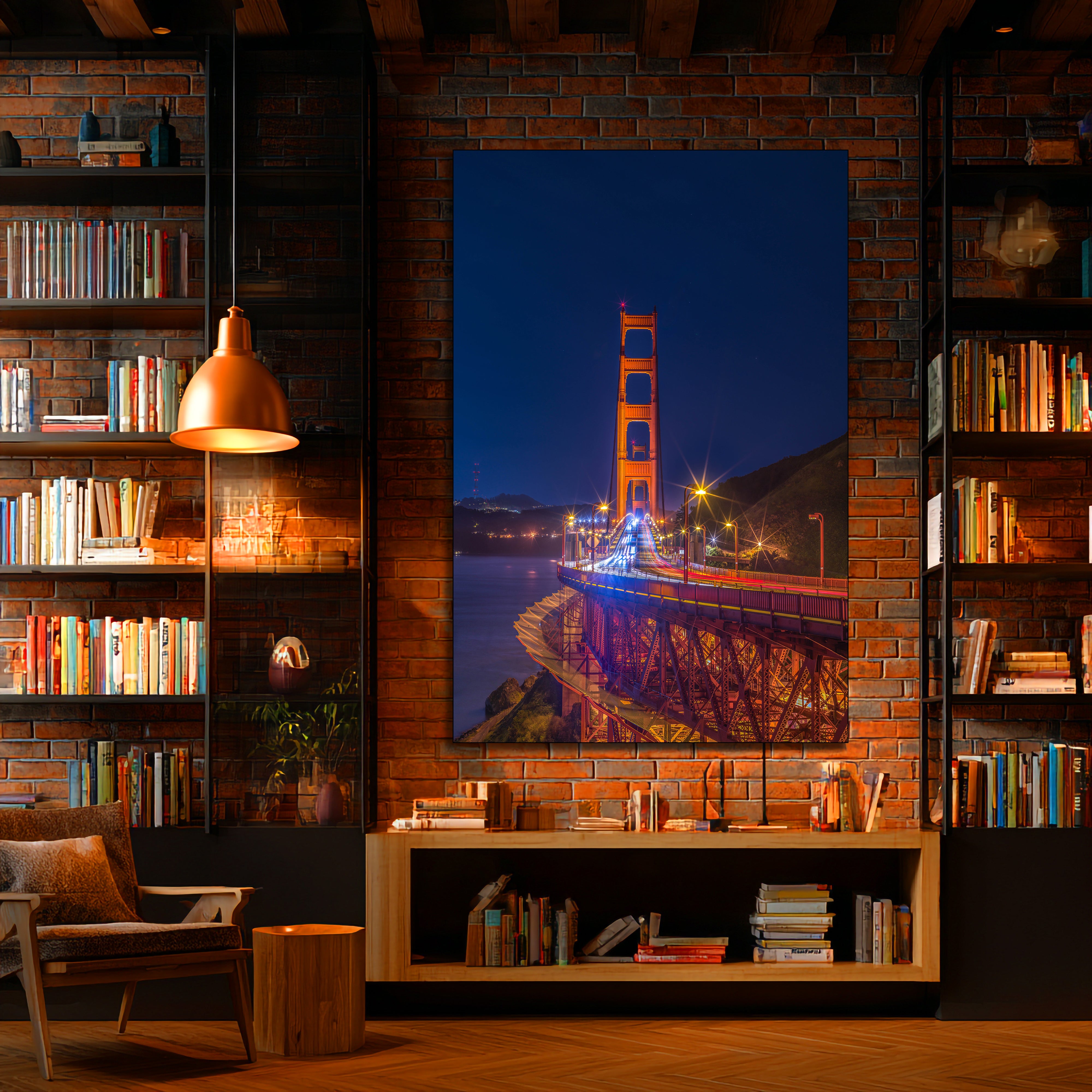 san francisco bridge acrylic artwork