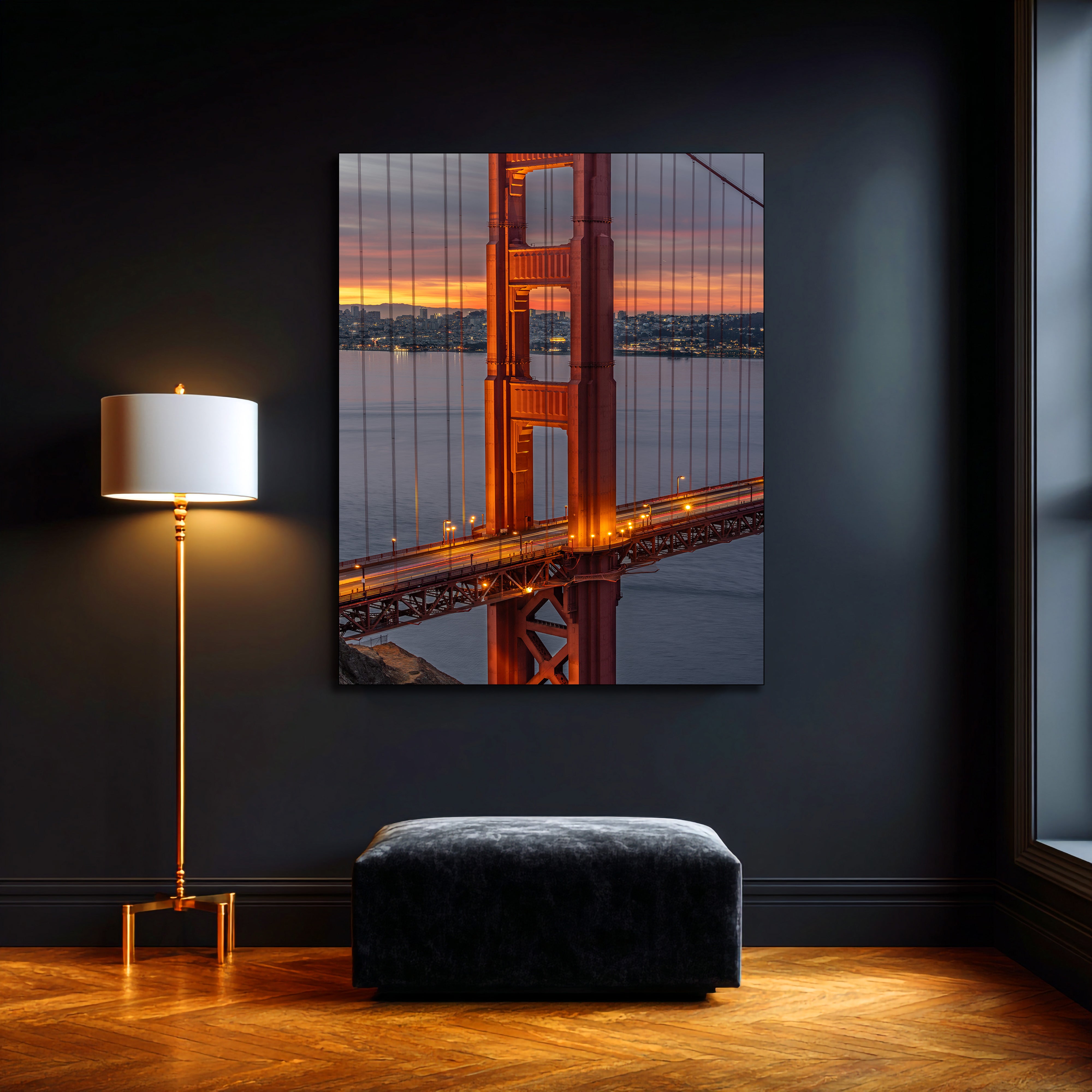 Battery Spencer Golden Gate Bridge canvas print