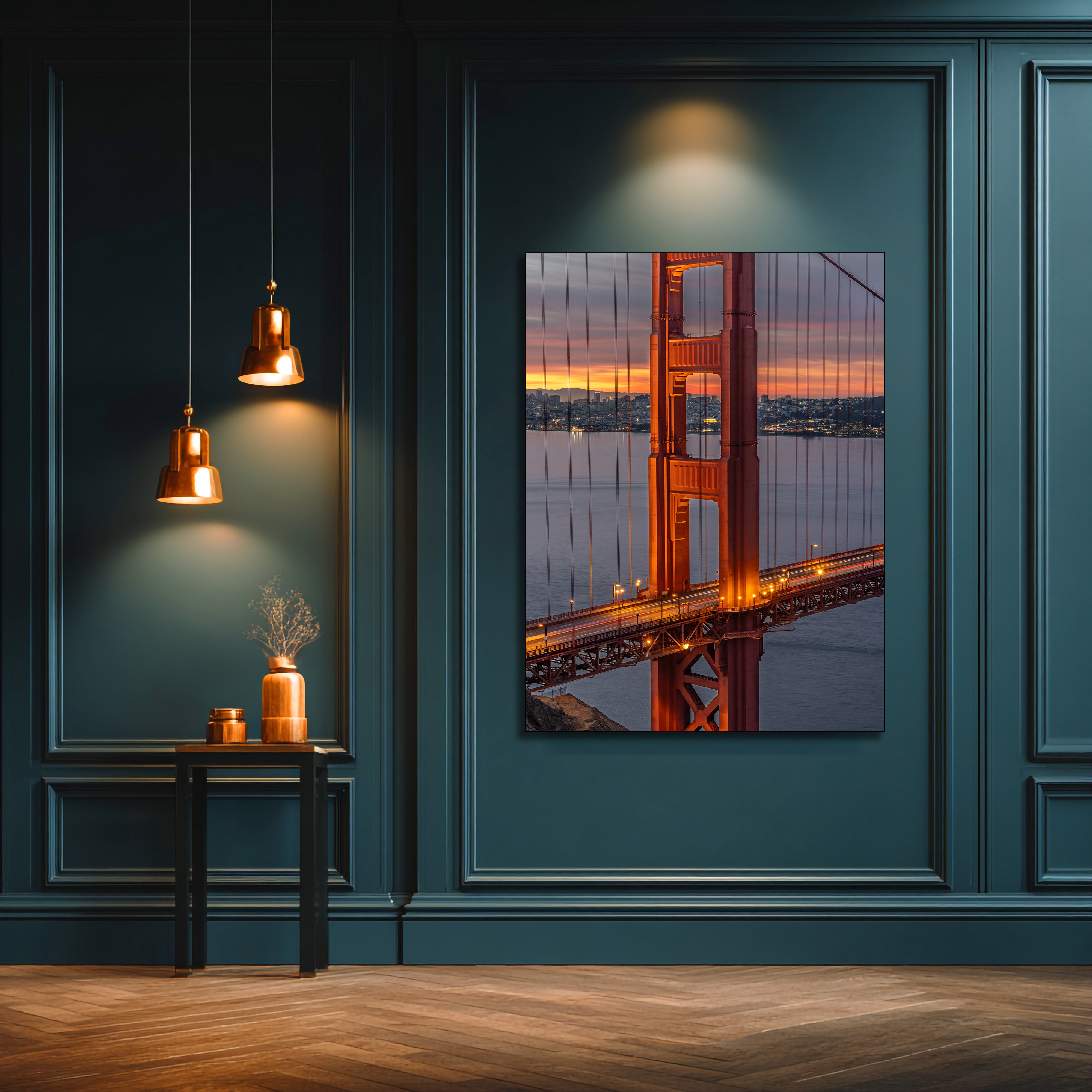 San Francisco bridge acrylic wall art