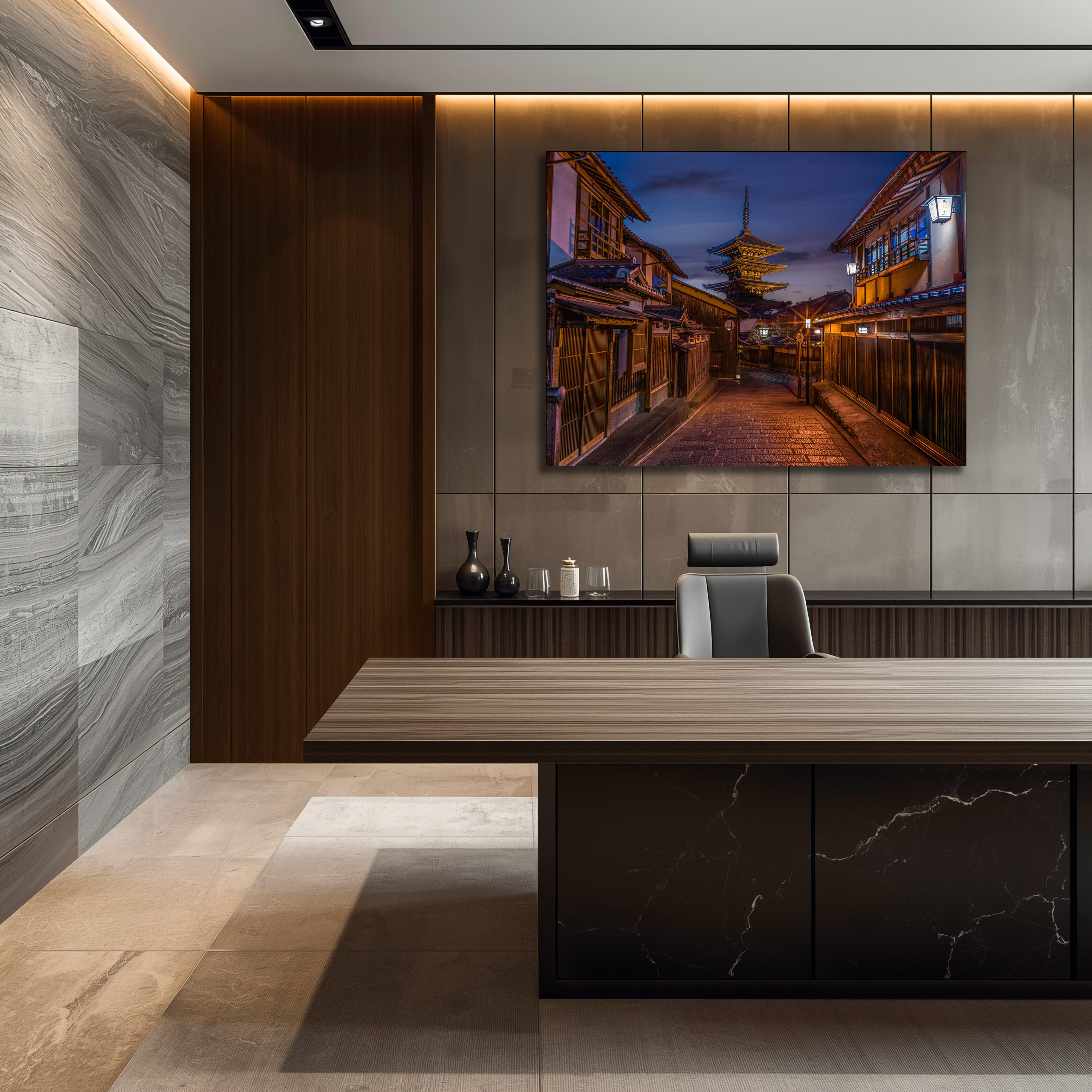 Hokan Ji Temple Kyoto Fine Art | Canvas, Acrylic, Metal