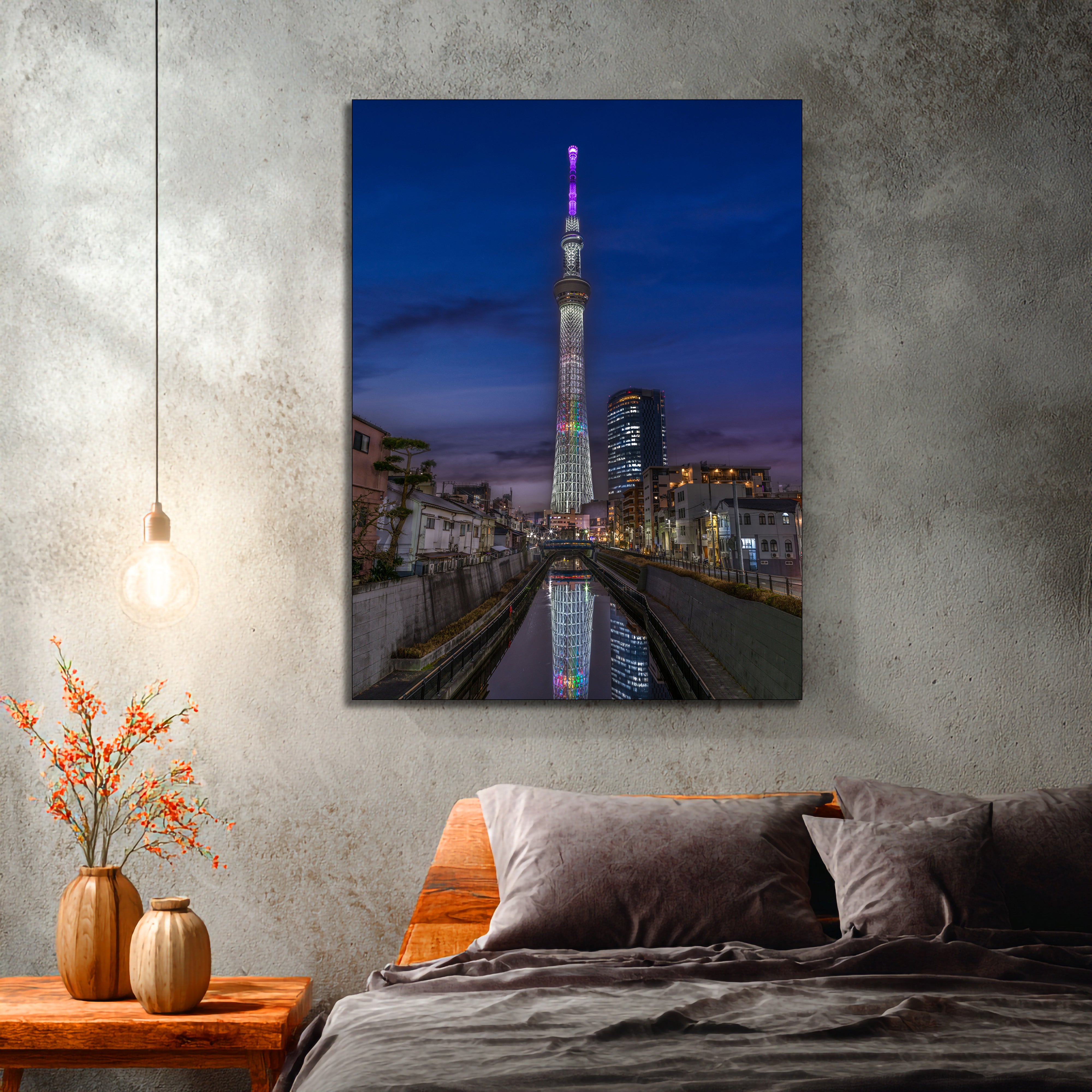 Jikken Bridge Canvas Print