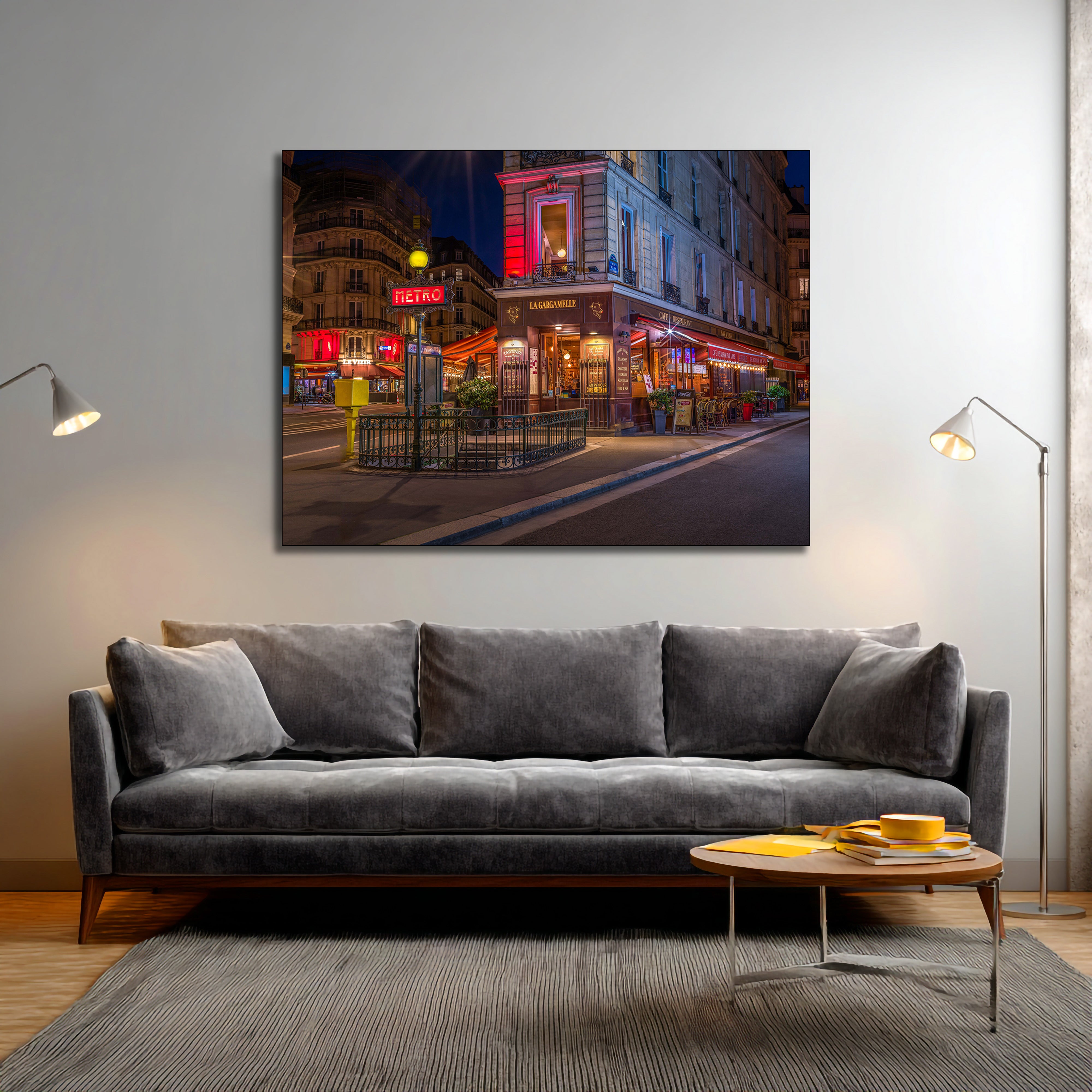 La Gargamelle Restaurant Paris Metro fine art | Canvas, Acrylic, Metal
