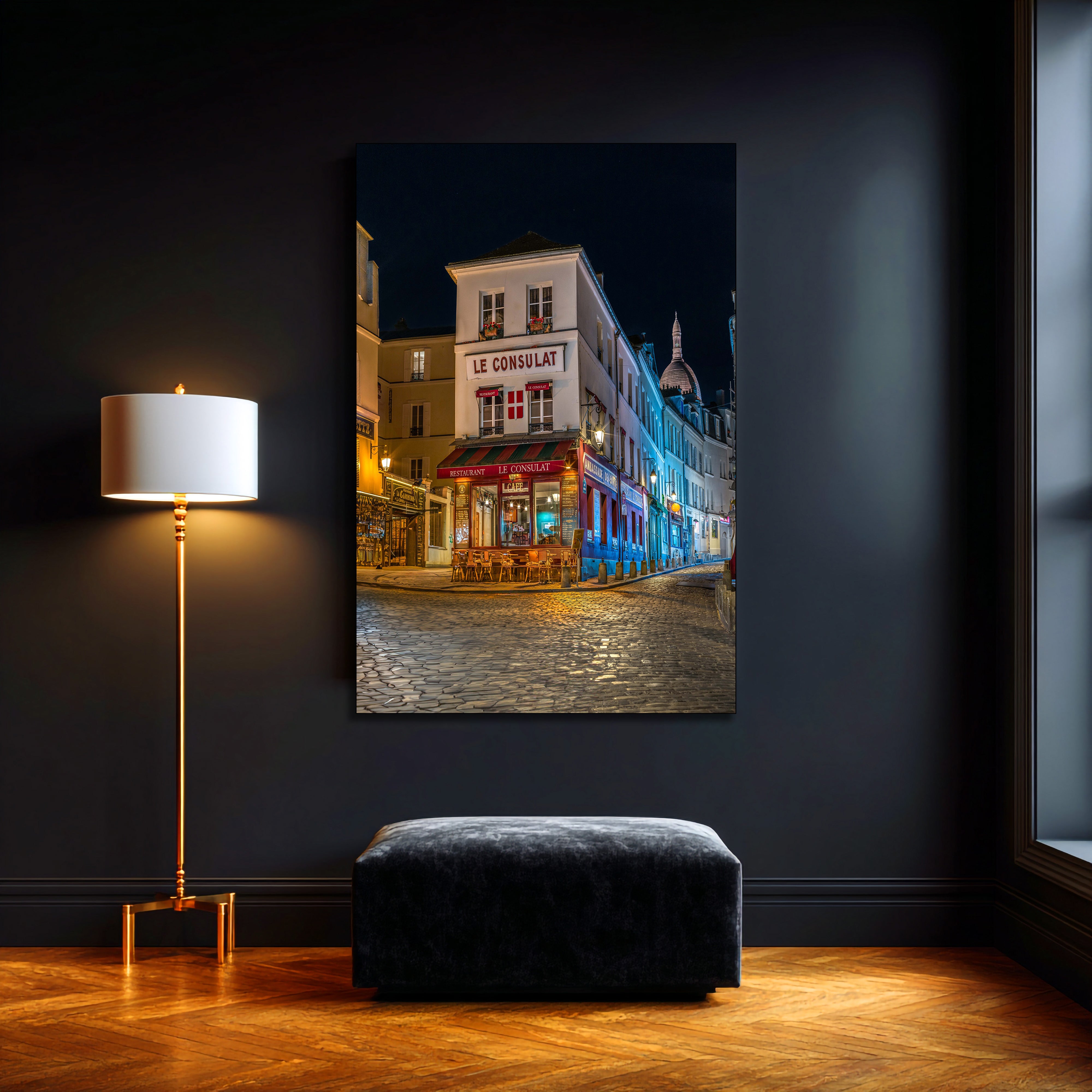 Le Consulat Cafe Paris fine art | Canvas, Acrylic, Metal