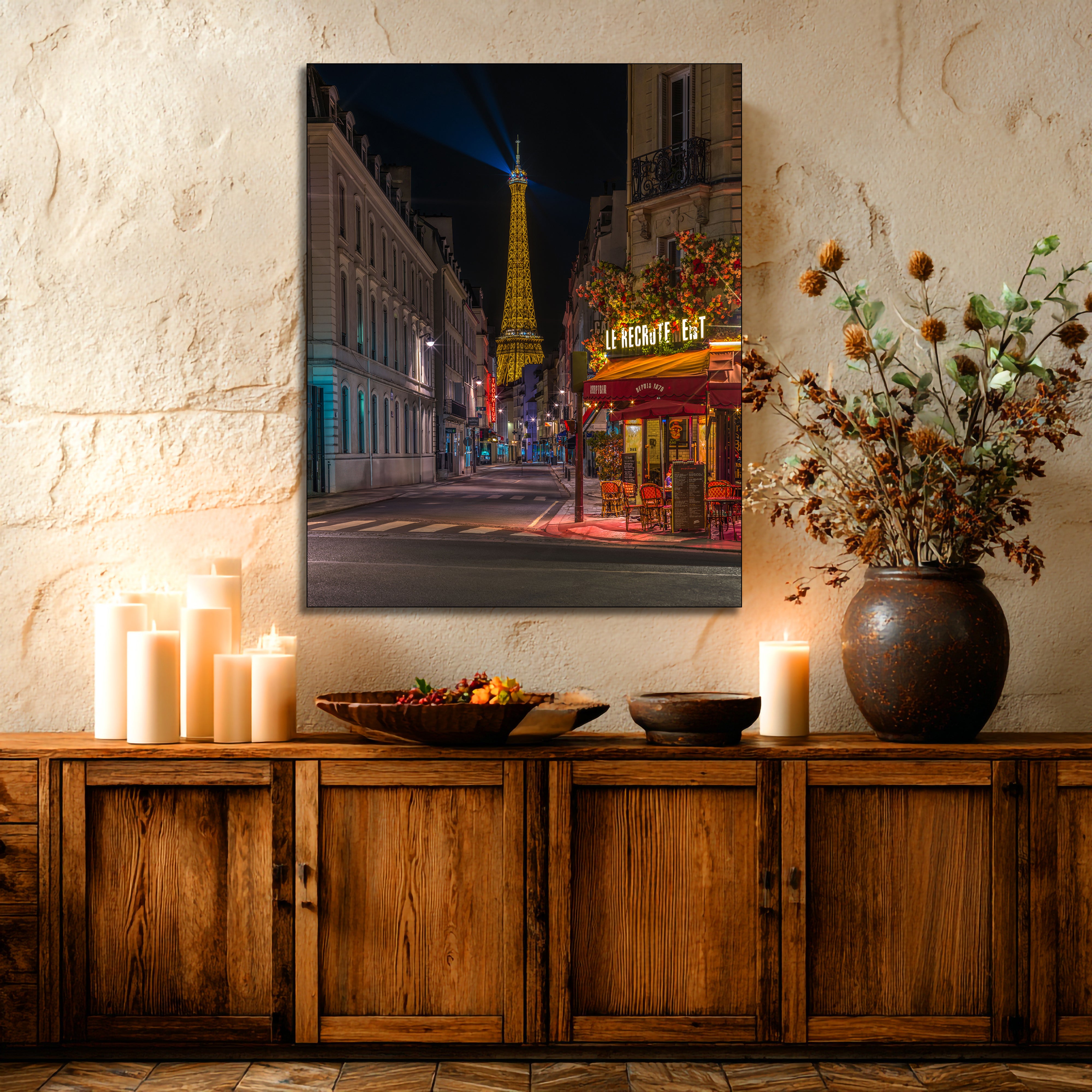 Le Recrutement Cafe Paris fine art | Canvas, Acrylic, Metal