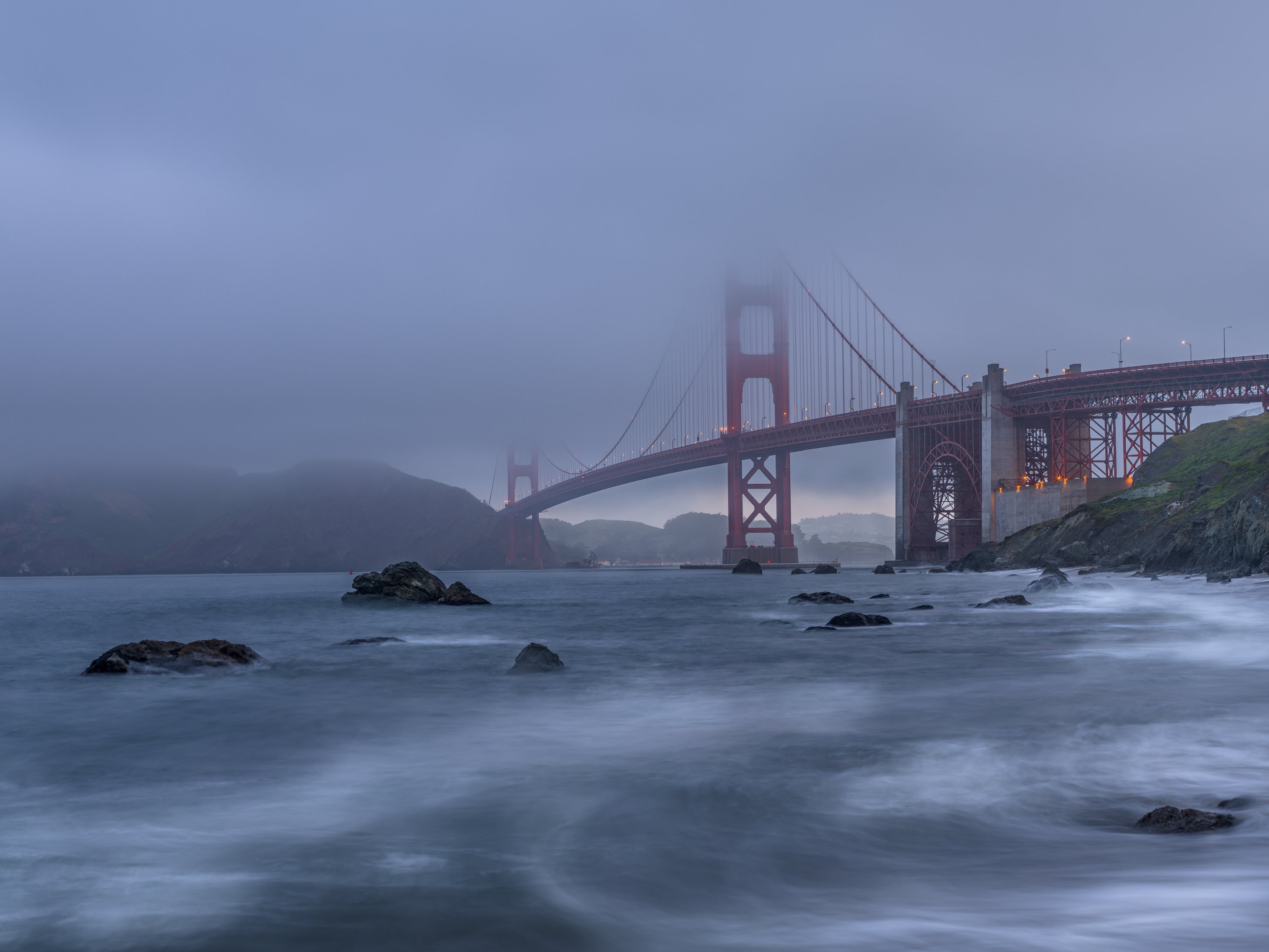 Marshalls Beach Fine Art print Golden Gate Bridge Wall Art  | Canvas, Acrylic, Metal