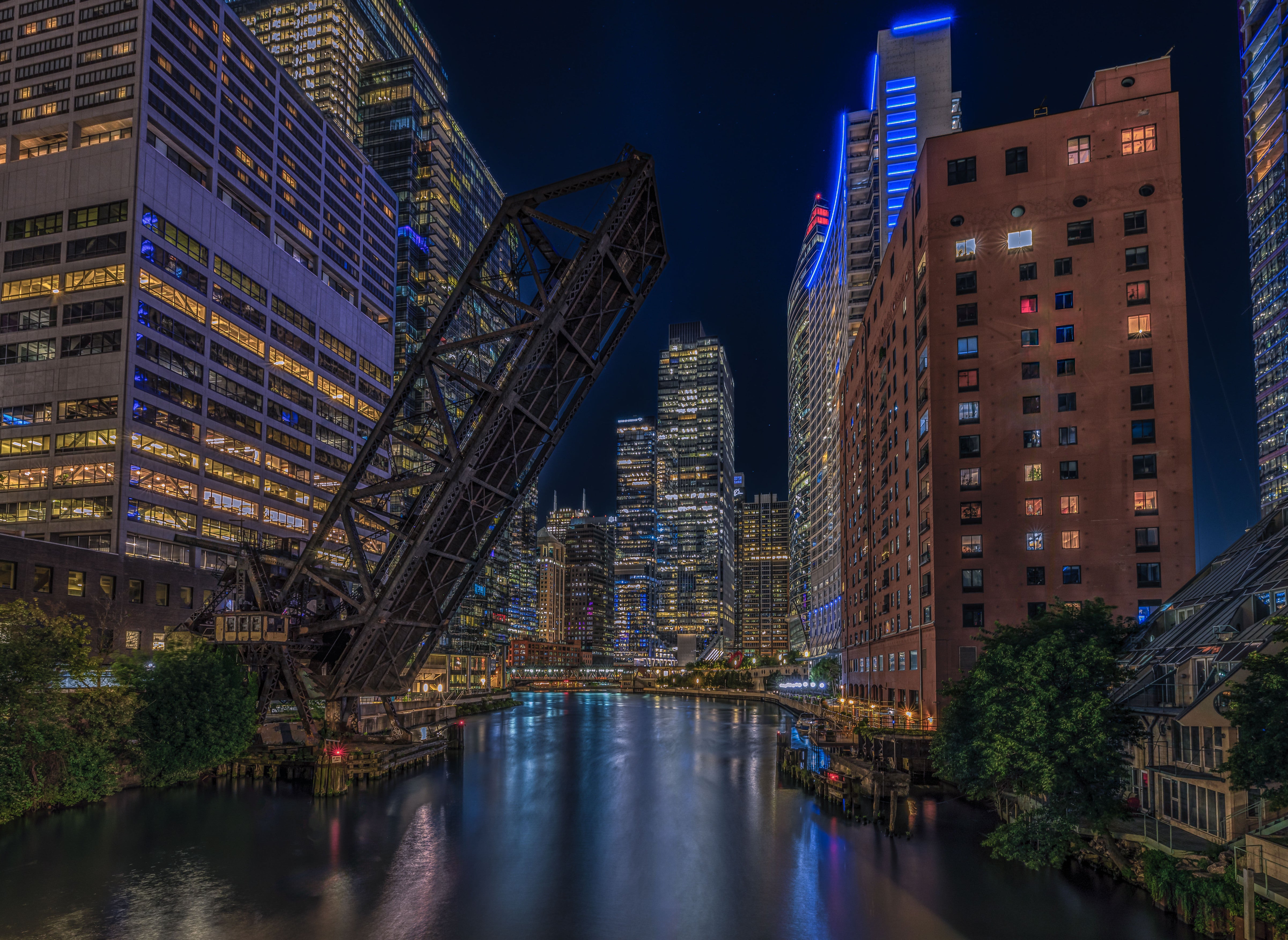 Kinzie Street Bridge – Chicago River Urban Photography | Historic Architecture Fine Art Print