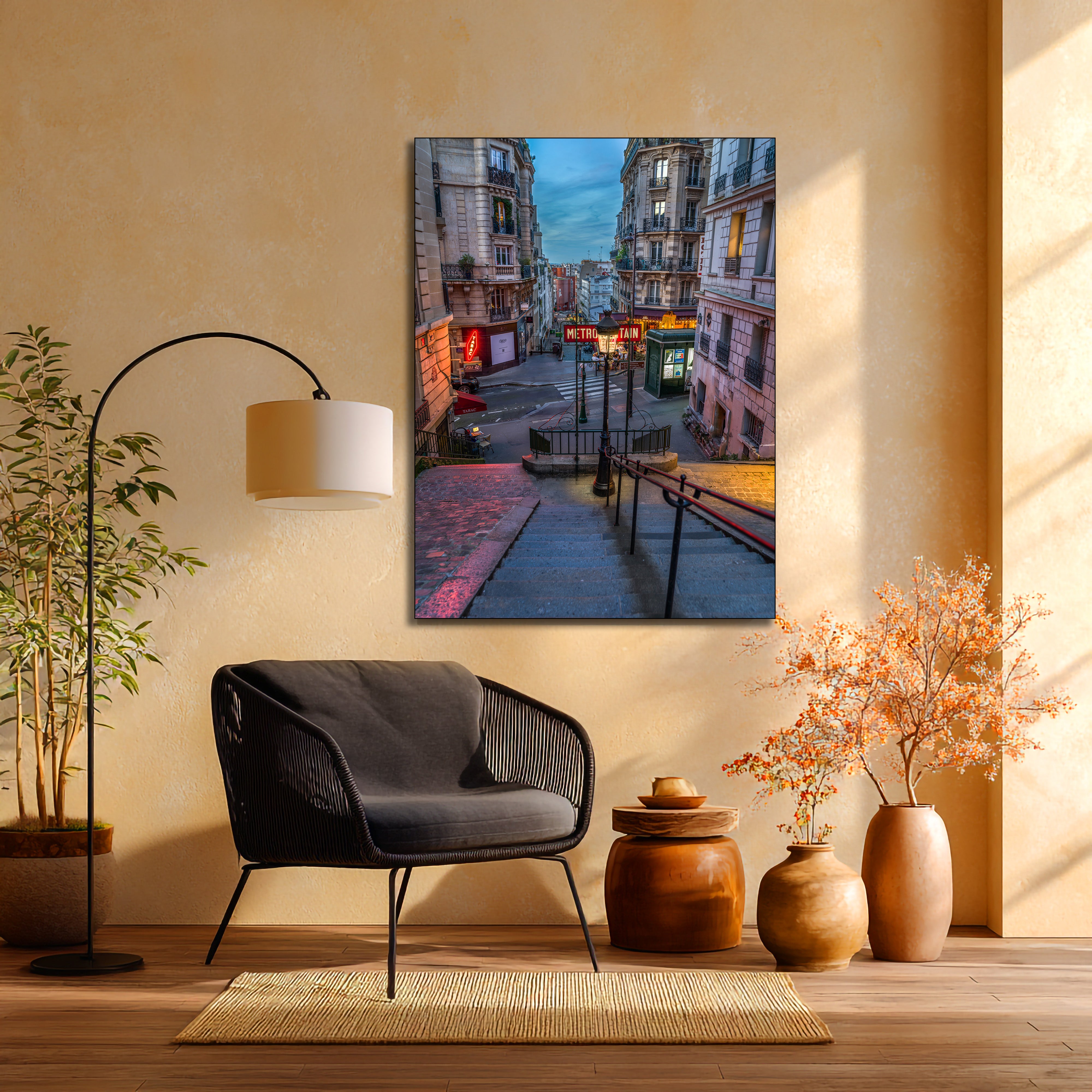 Montmartre Stairs Paris fine art | Canvas, Acrylic, Metal