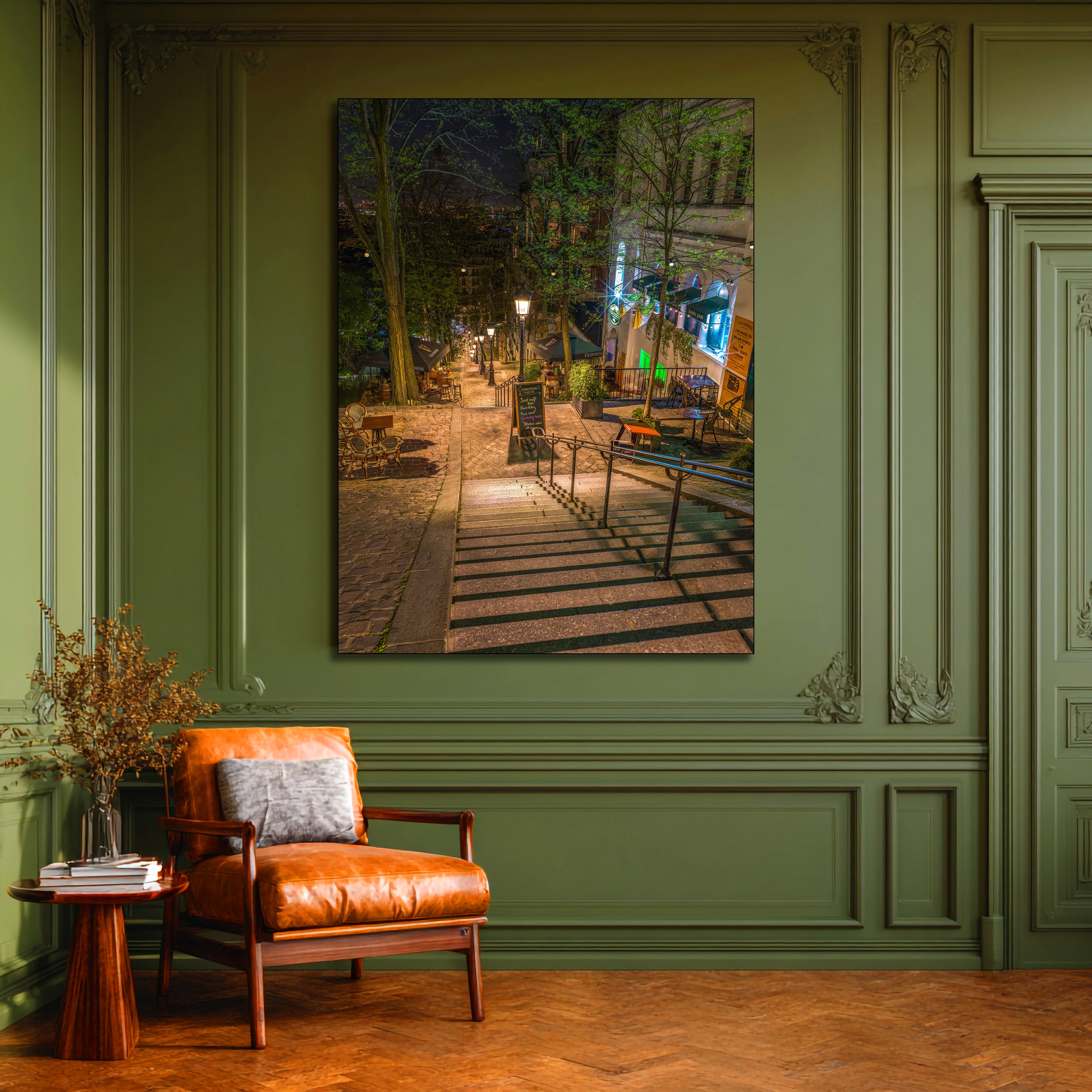 Montmartre Paris Cafe Canvas Print