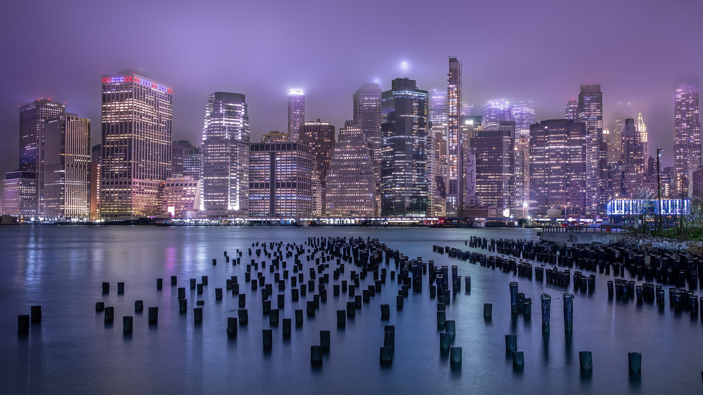 Brooklyn Pier New York City Skyline
