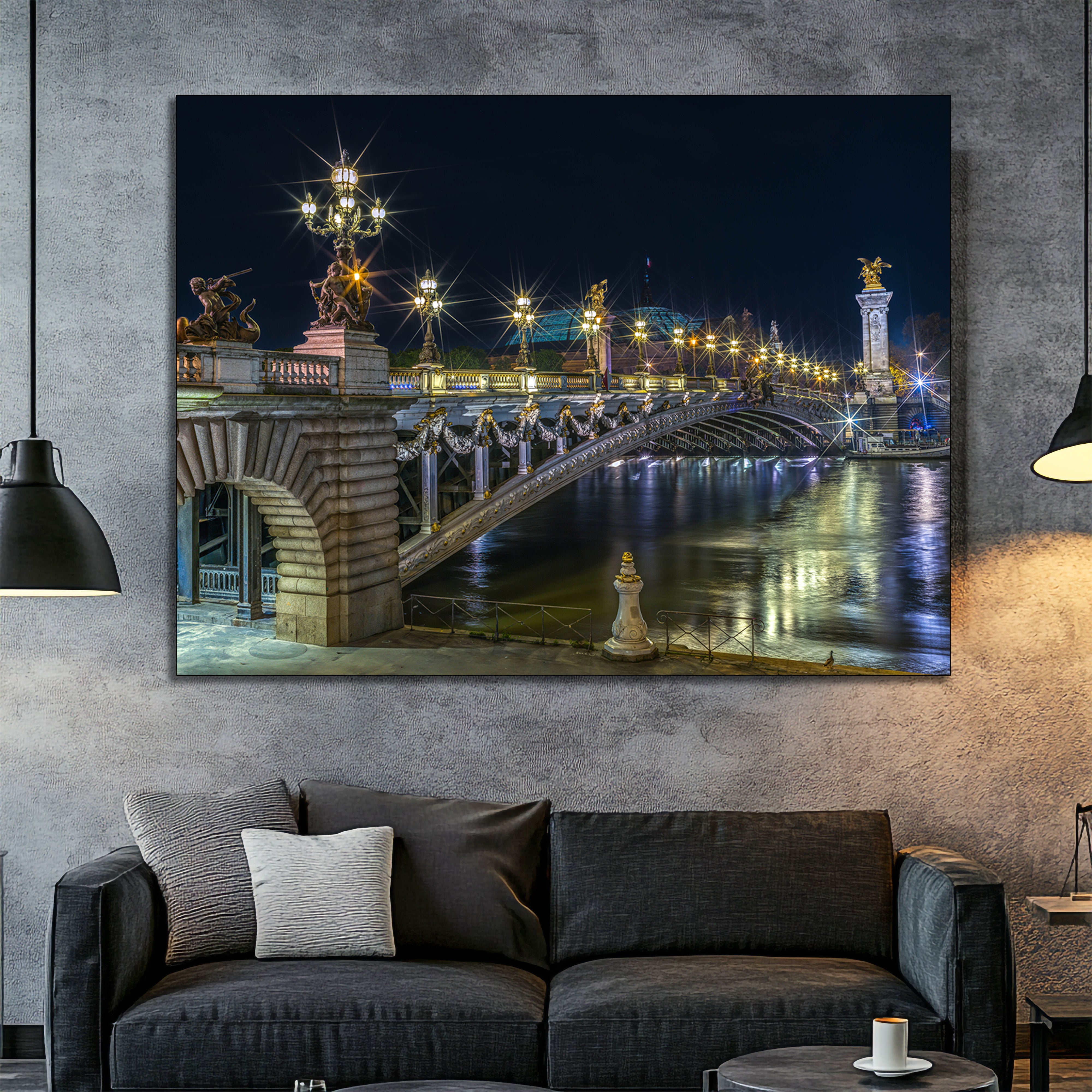 Paris Seine Bridge Wall Art