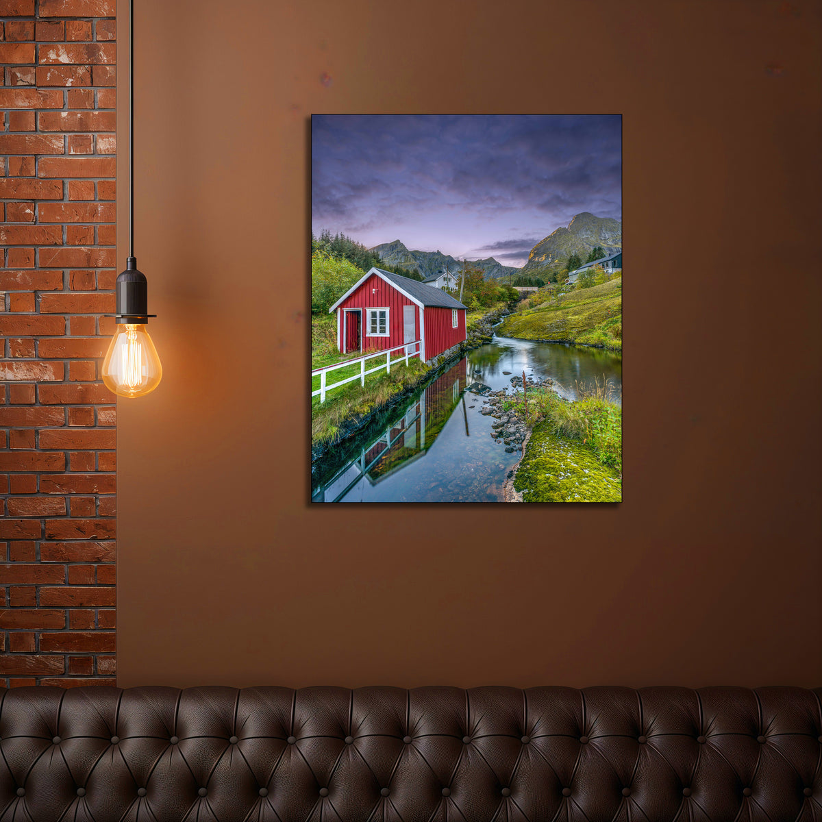 Reine Red Hut Wall Art | Lofoten Fine Art Print