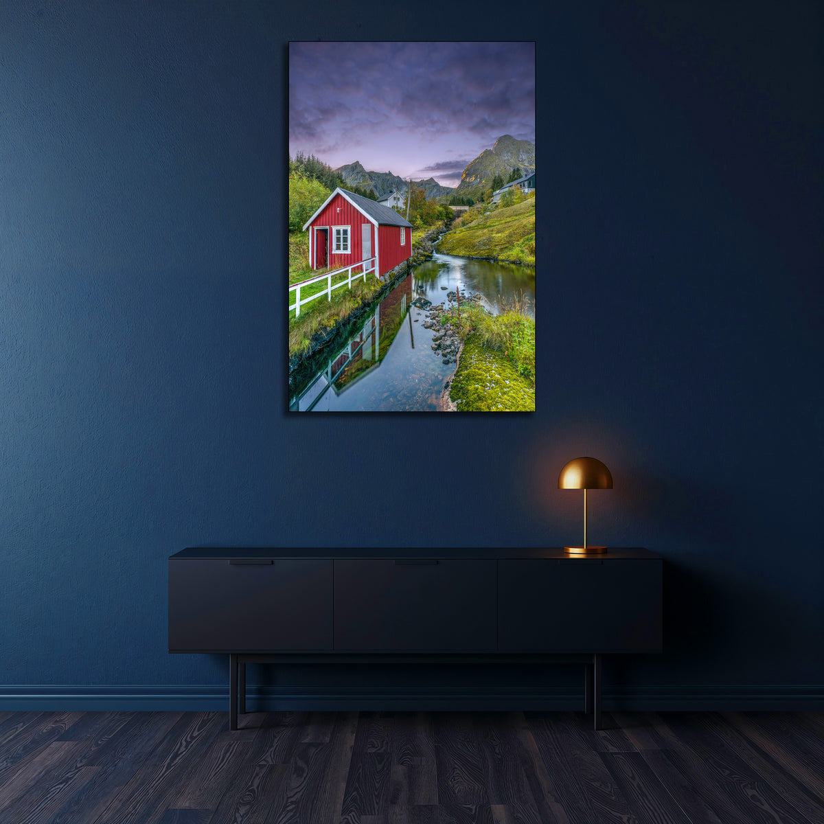 Reine Red Hut Wall Art | Lofoten Fine Art Print