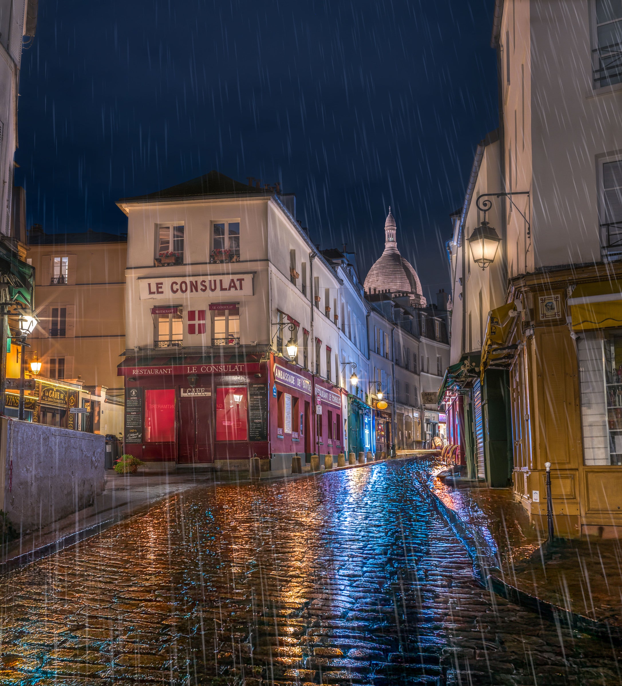 romance in the rain fine art print
