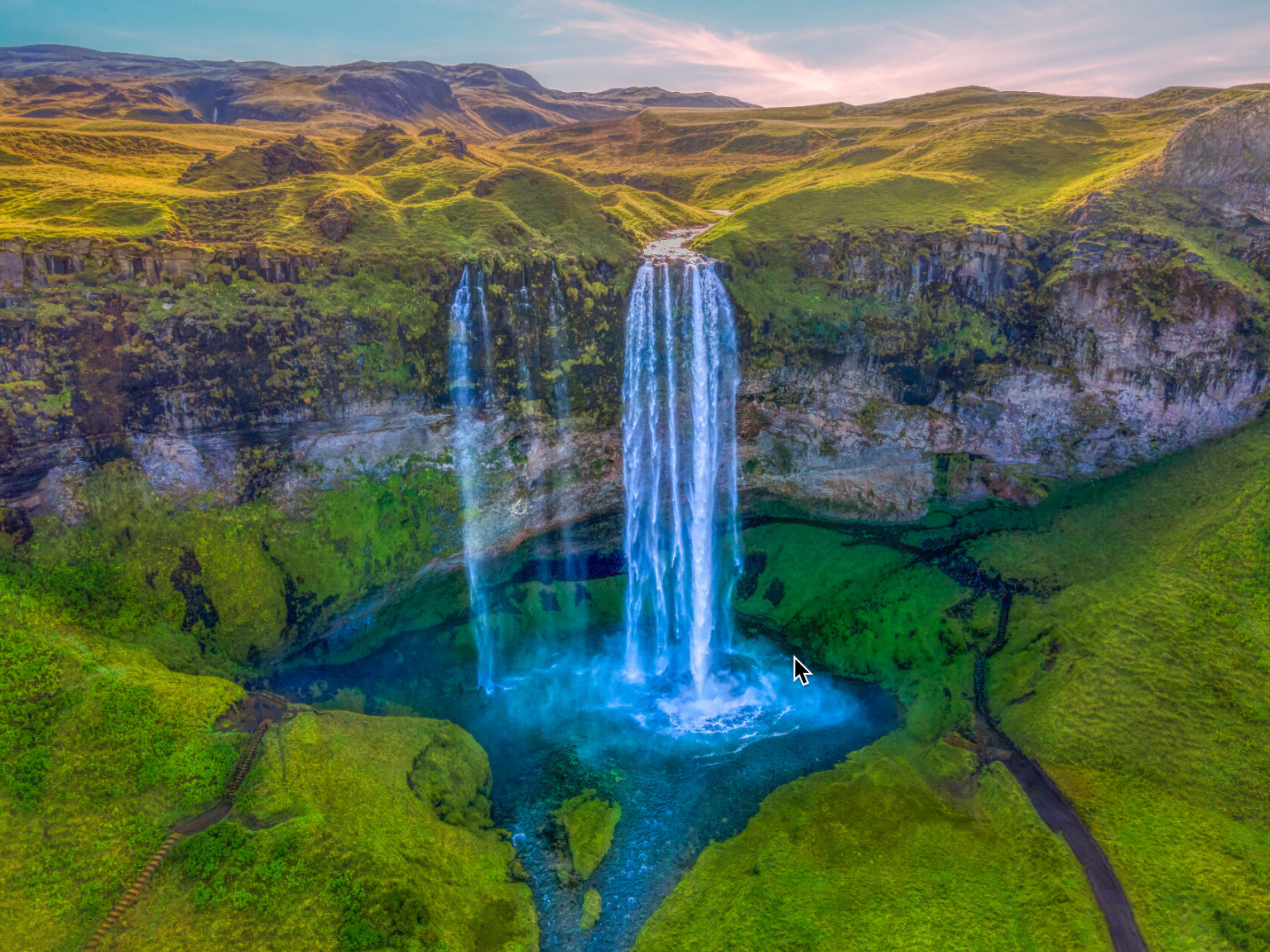 Seljalandsfoss Waterfall Iceland Wall Art decor