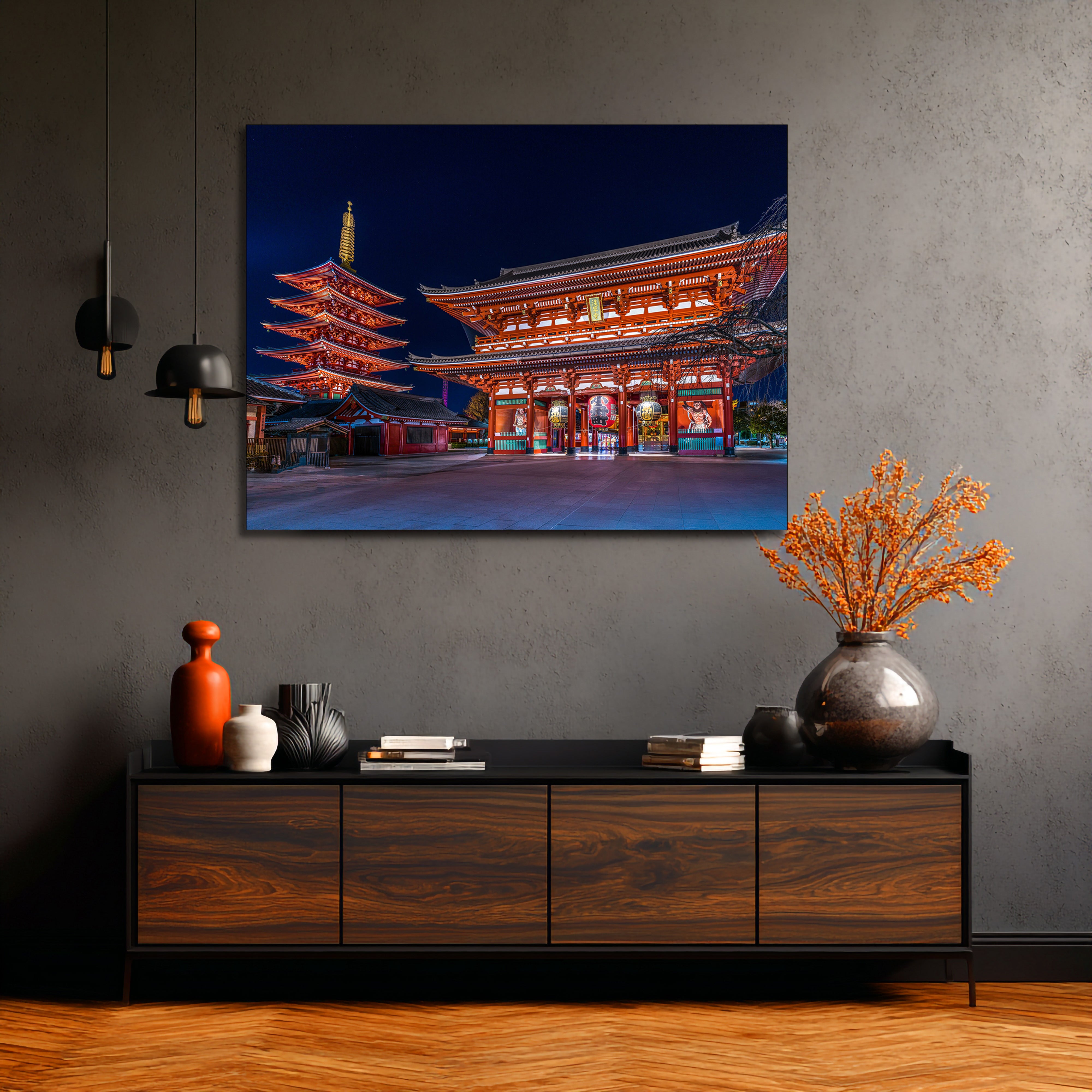 Senso-ji Temple Tokyo Fine Art | Canvas, Acrylic, Metal