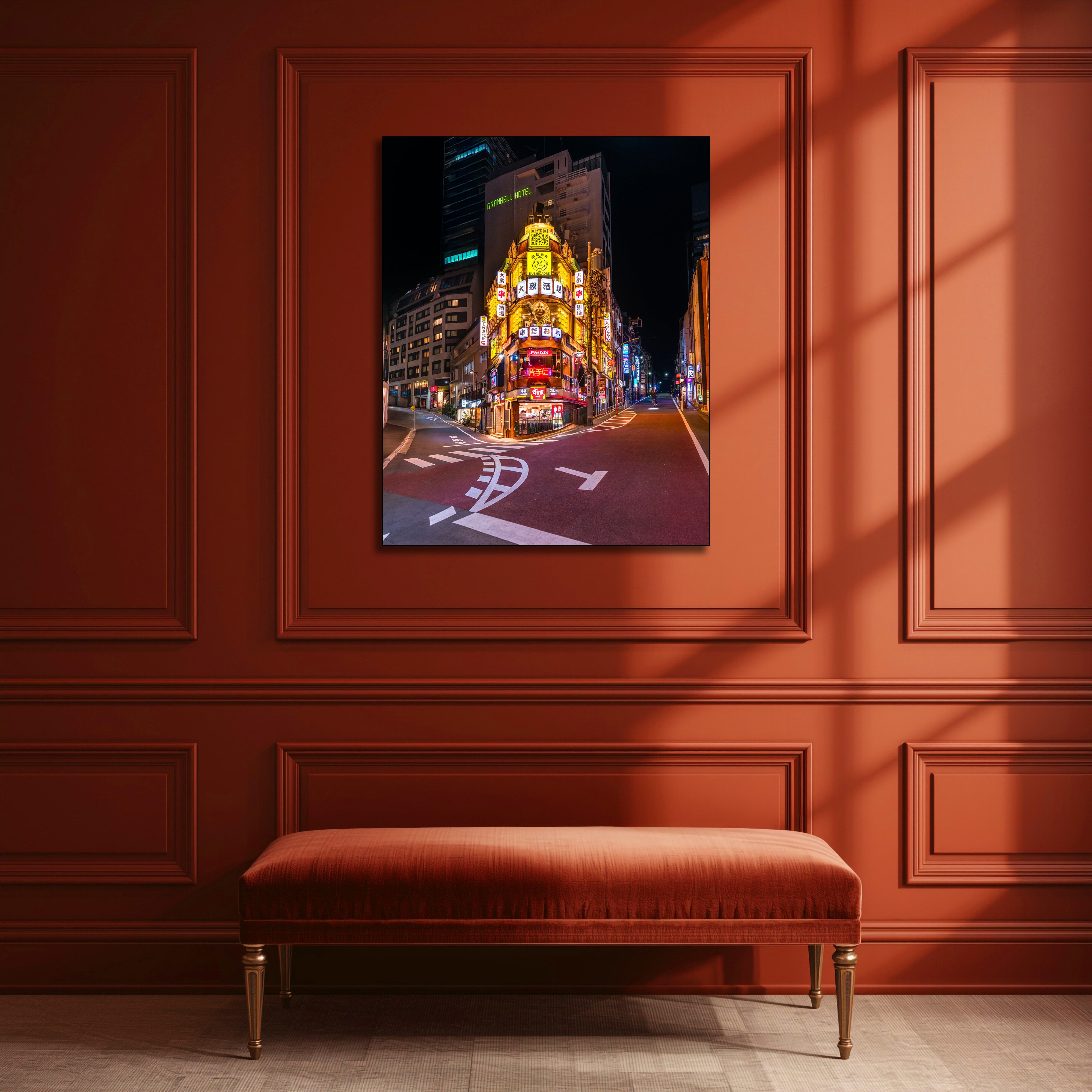 Shibuya Street Vibes Tokyo Fine Art | Canvas, Acrylic, Metal