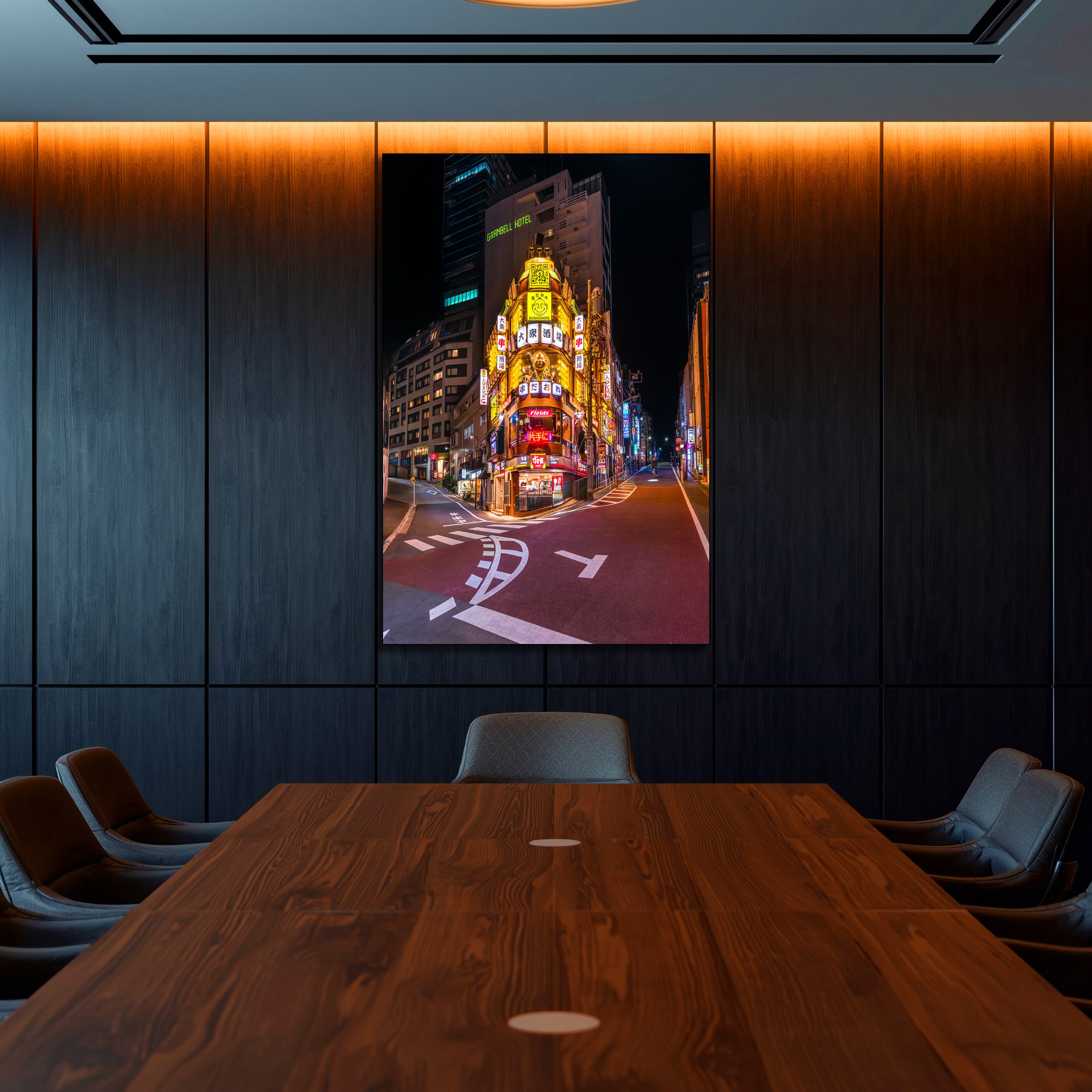 Shibuya Street Vibes Tokyo Fine Art | Canvas, Acrylic, Metal