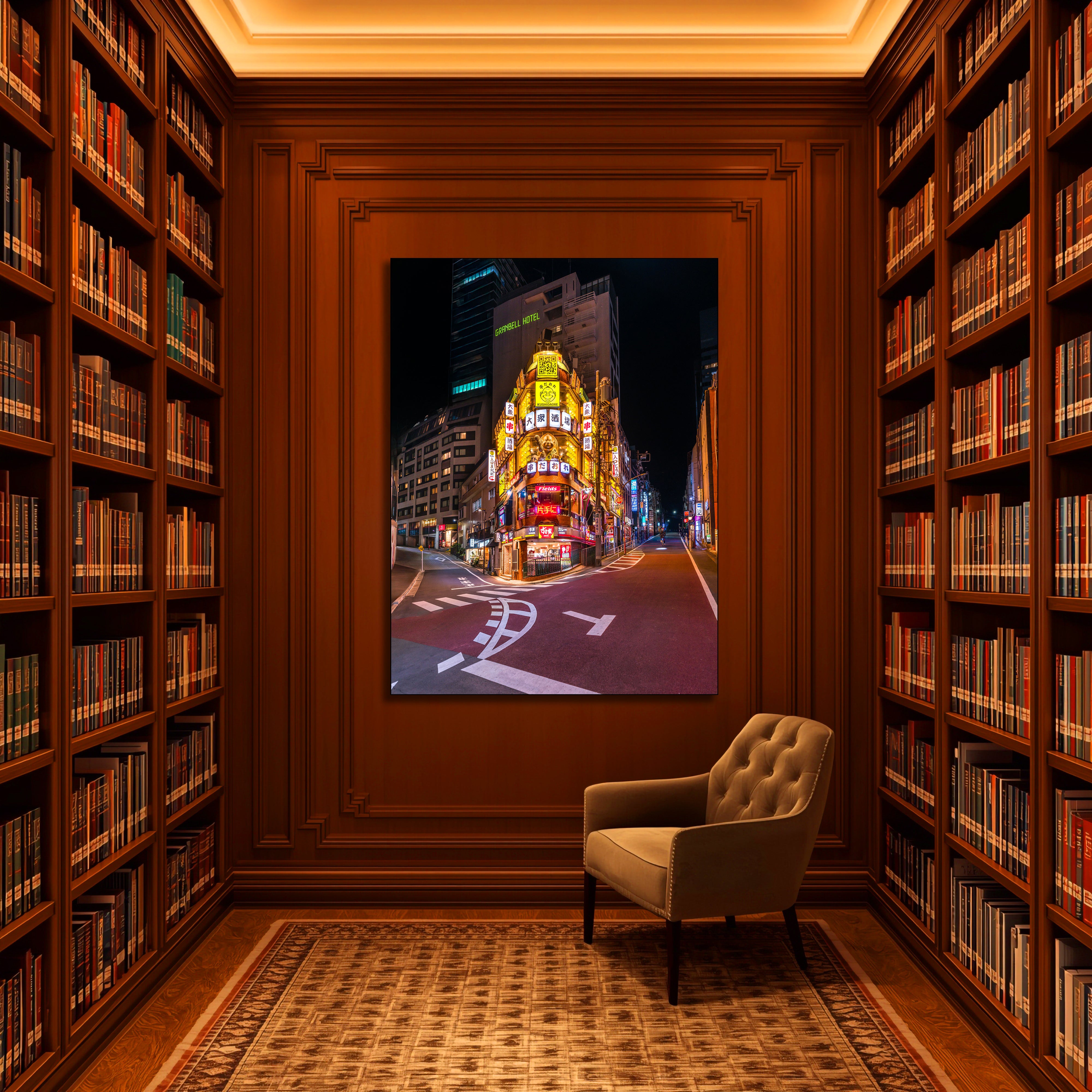 Shibuya Street Vibes Tokyo Fine Art | Canvas, Acrylic, Metal