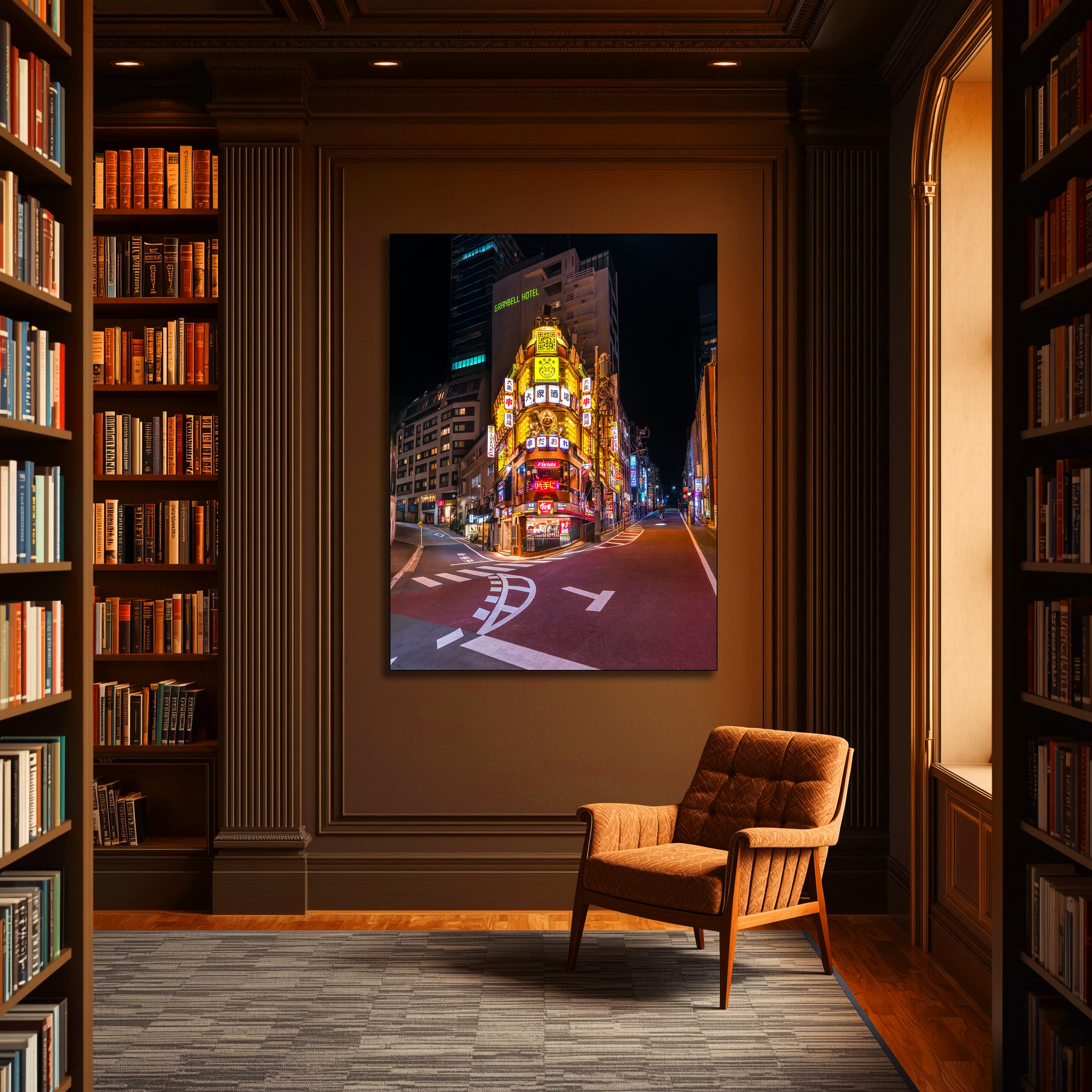 Shibuya Street Vibes Tokyo Fine Art | Canvas, Acrylic, Metal