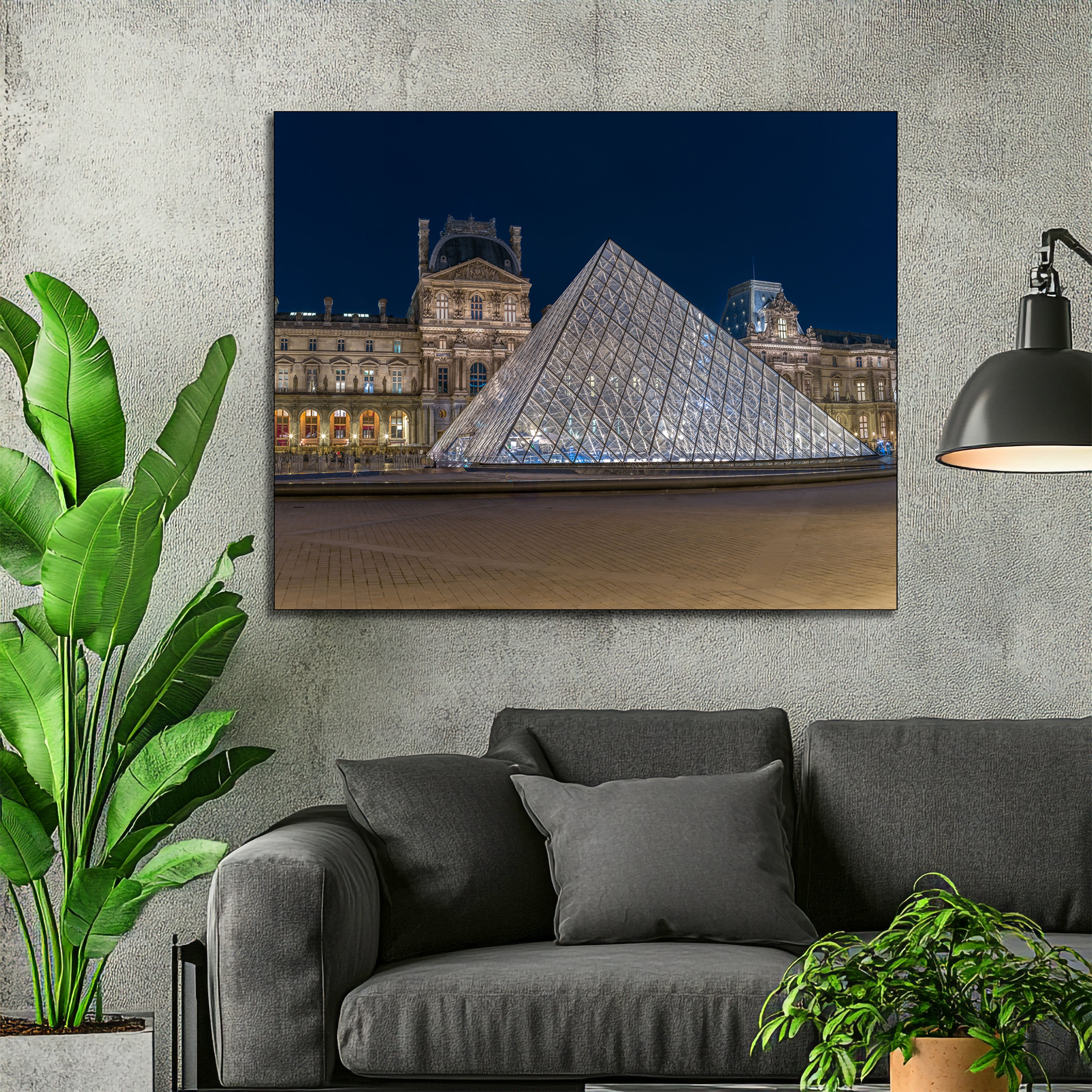 The Louvre Paris France fine art | Canvas, Acrylic, Metal