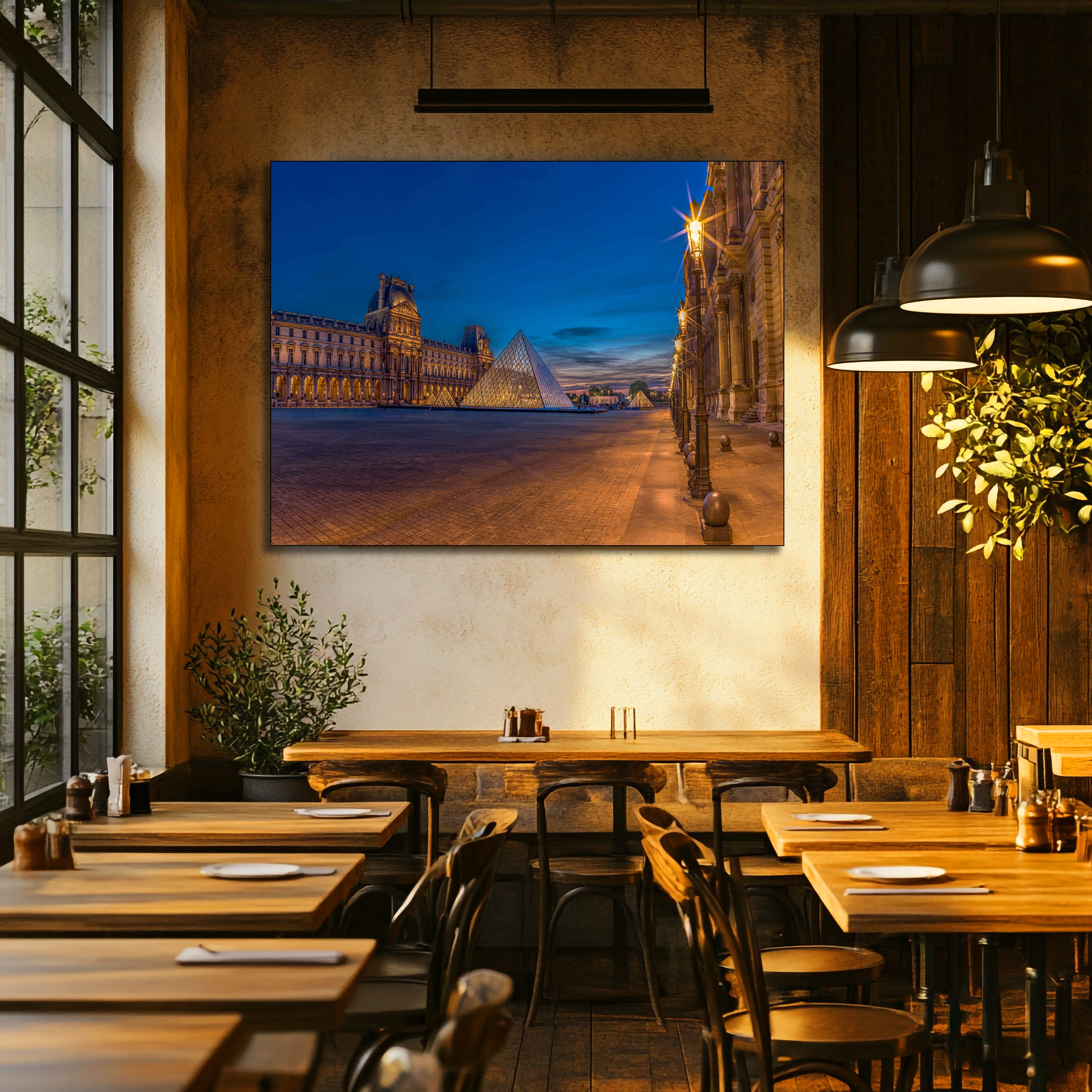 The Louvre Paris fine art | Canvas, Acrylic, Metal