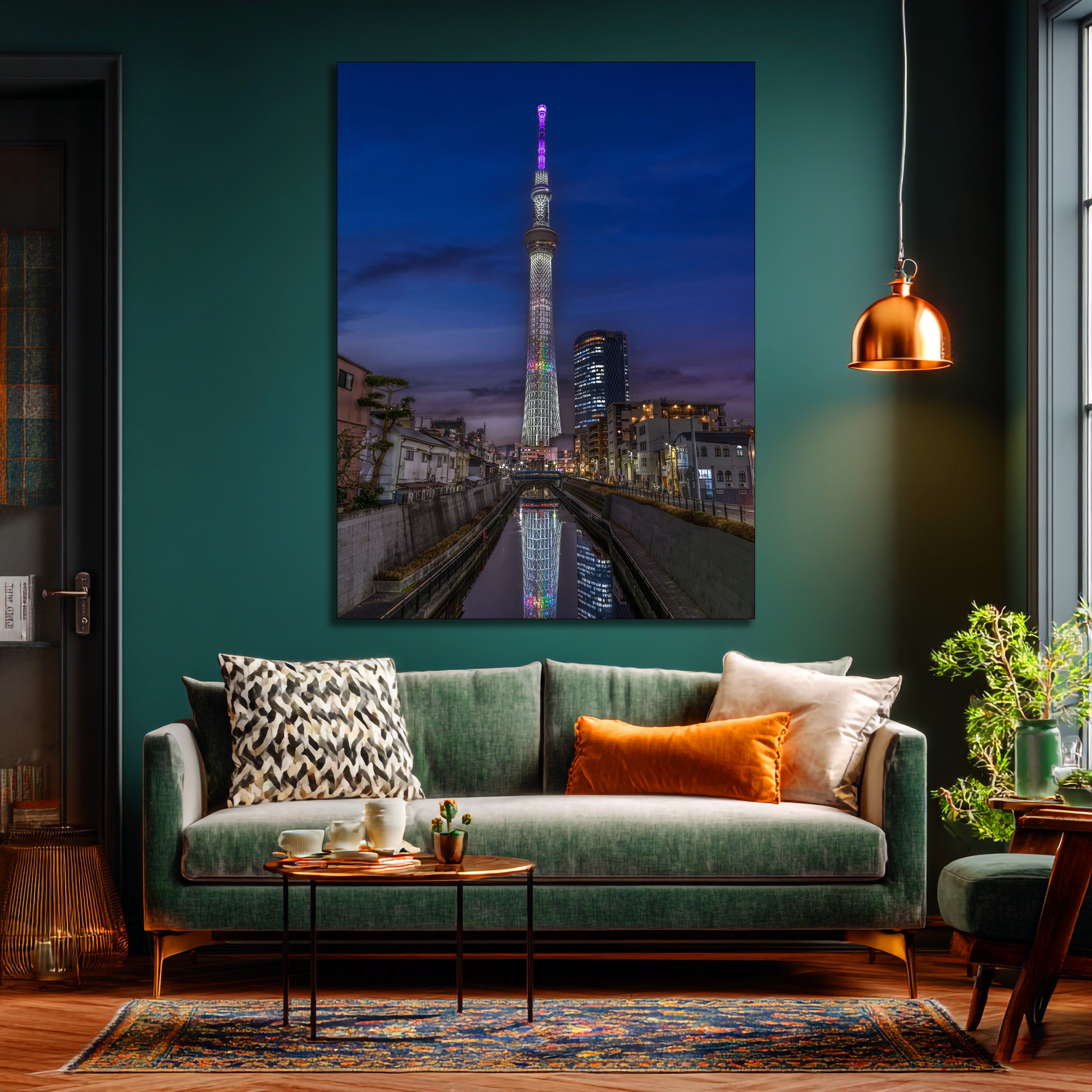 Tokyo Skytree Aluminum Metal Print