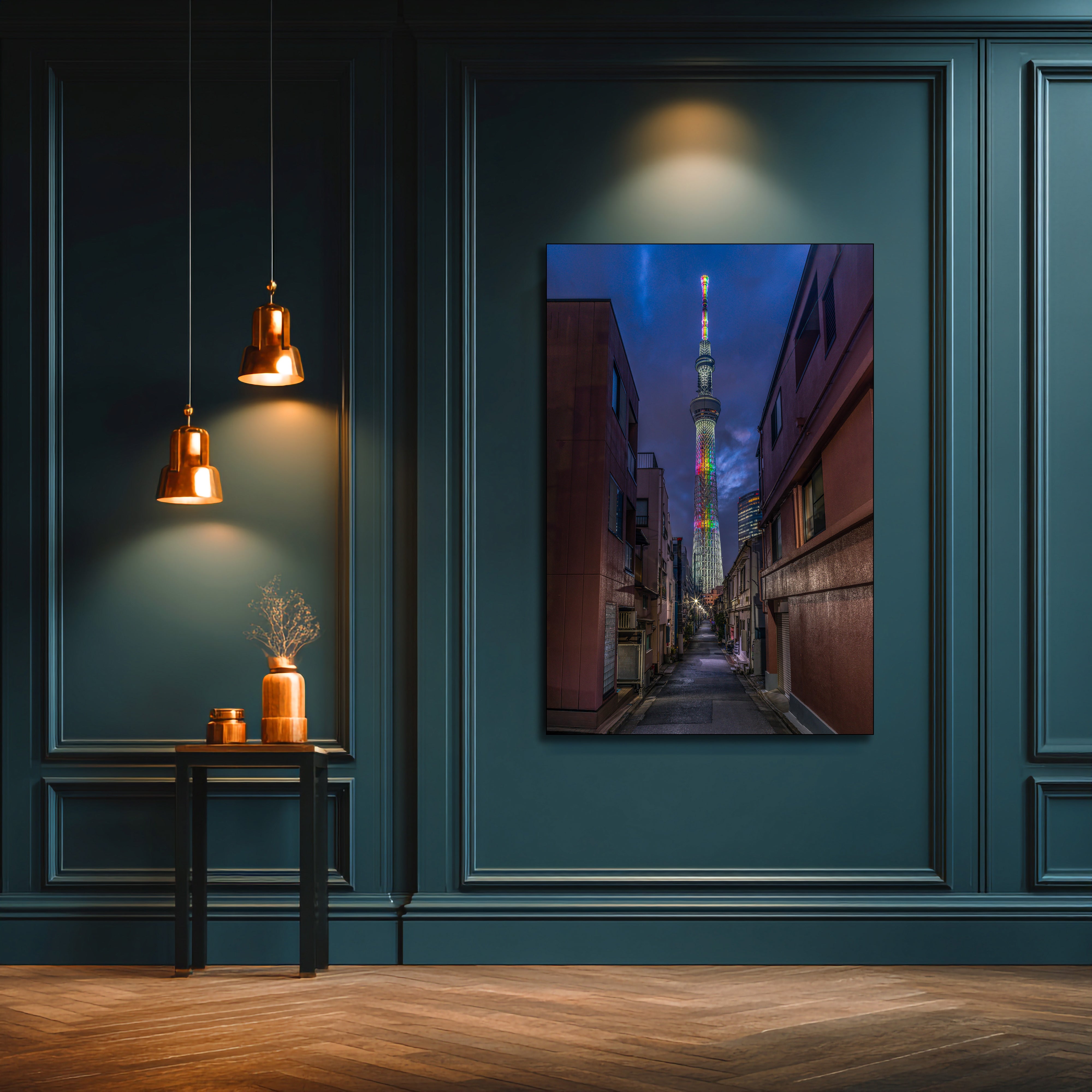 Tokyo Skytree Sunset Fine Art | Canvas, Acrylic, Metal