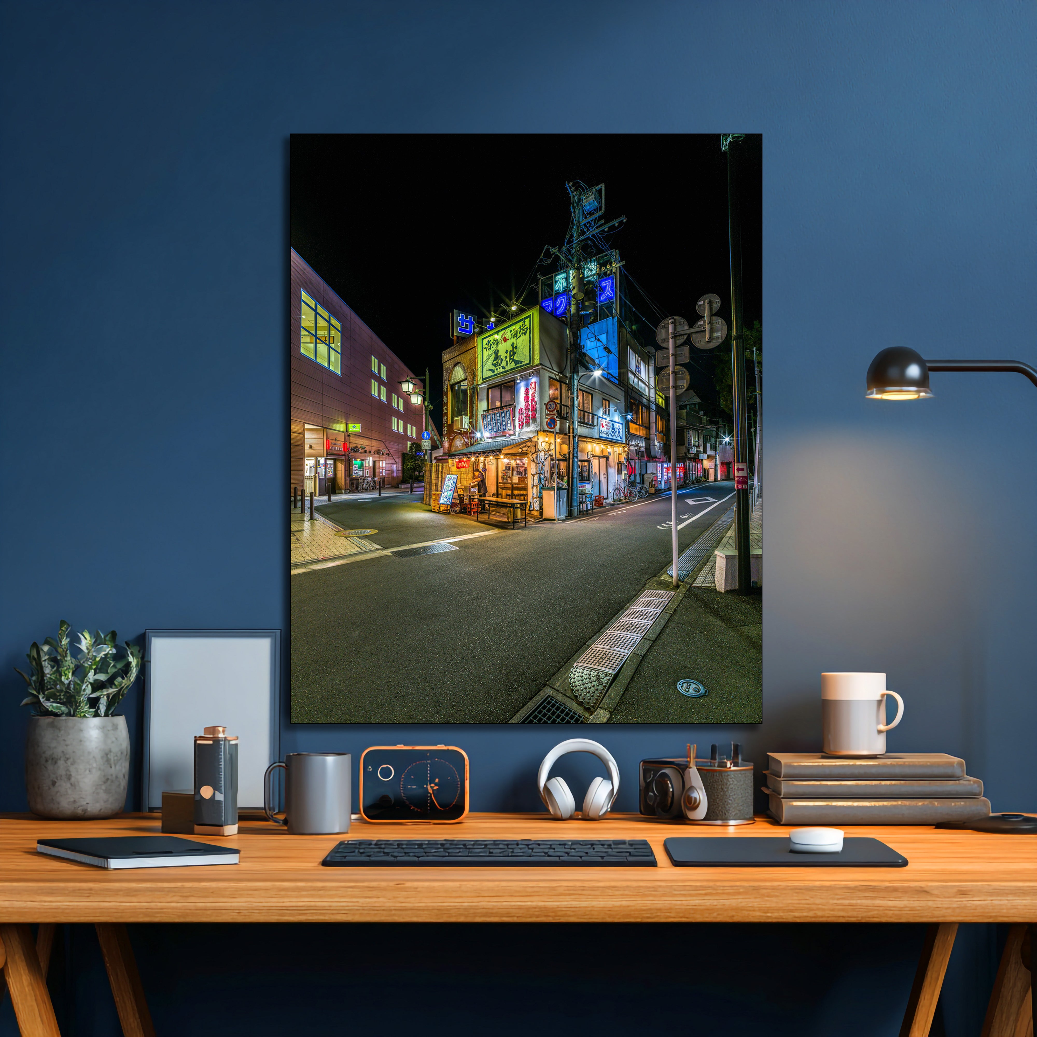 Uonami Fishbar Tokyo Nights Fine Art | Canvas, Acrylic, Metal