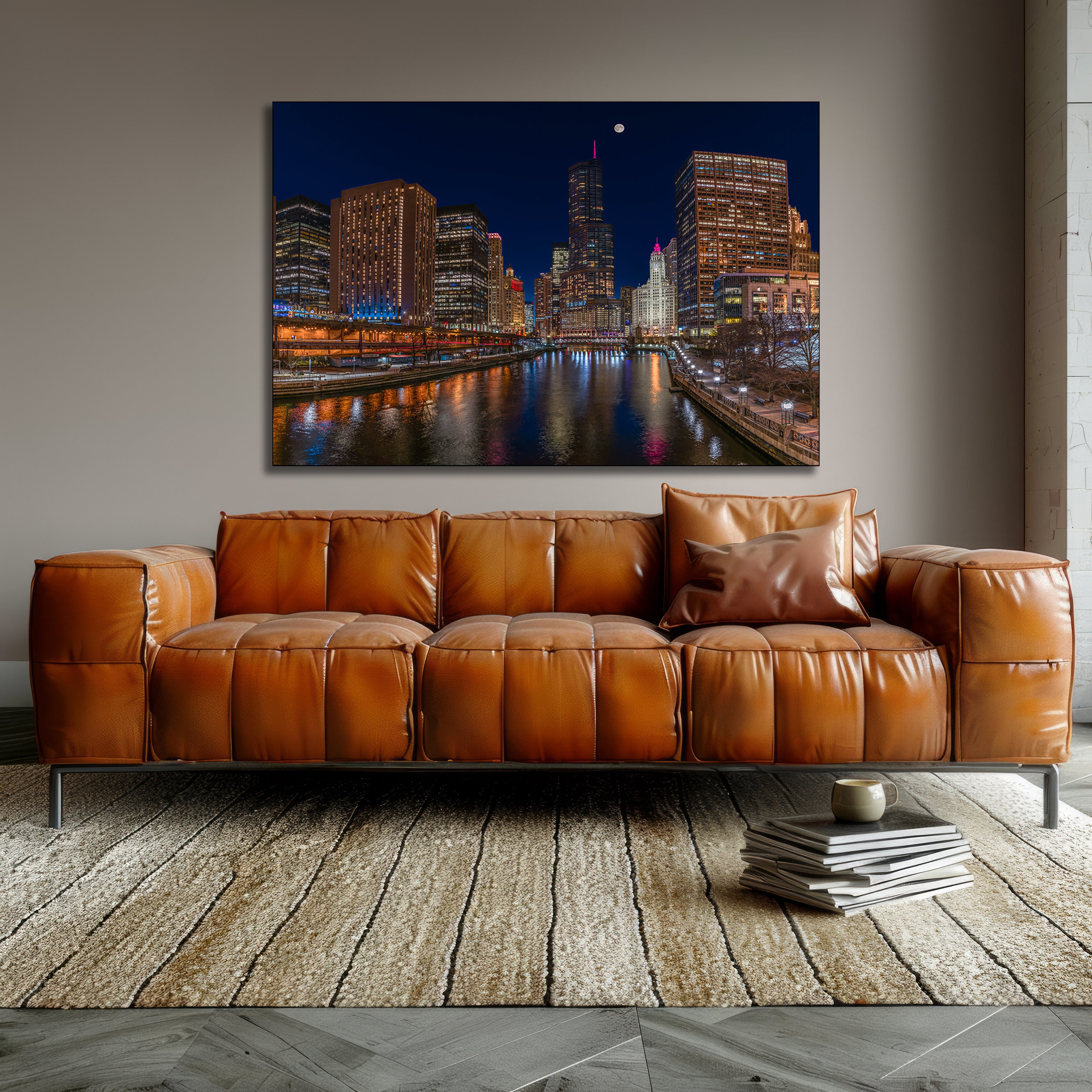 Chicago River North Wacker Drive