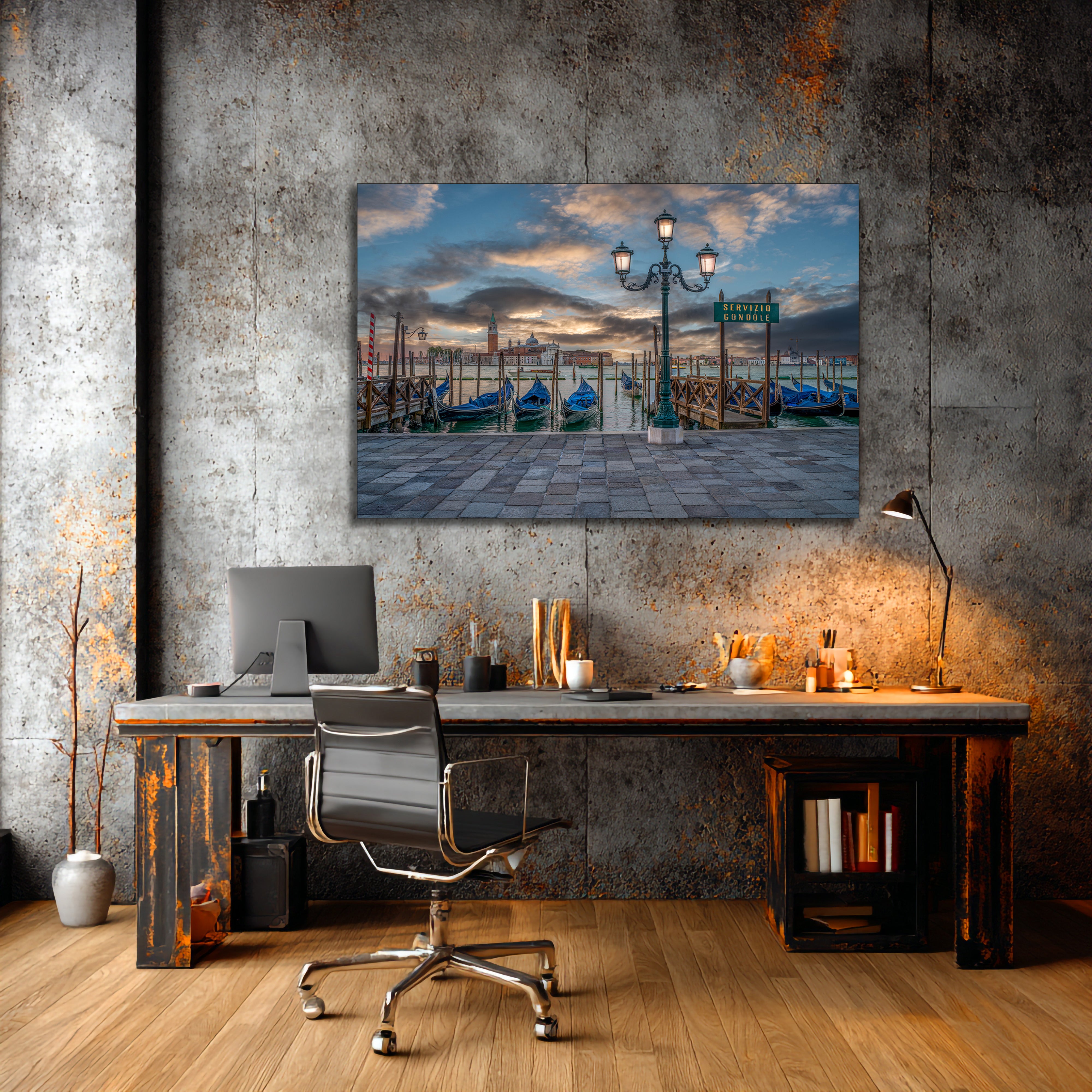 european canal wall decor