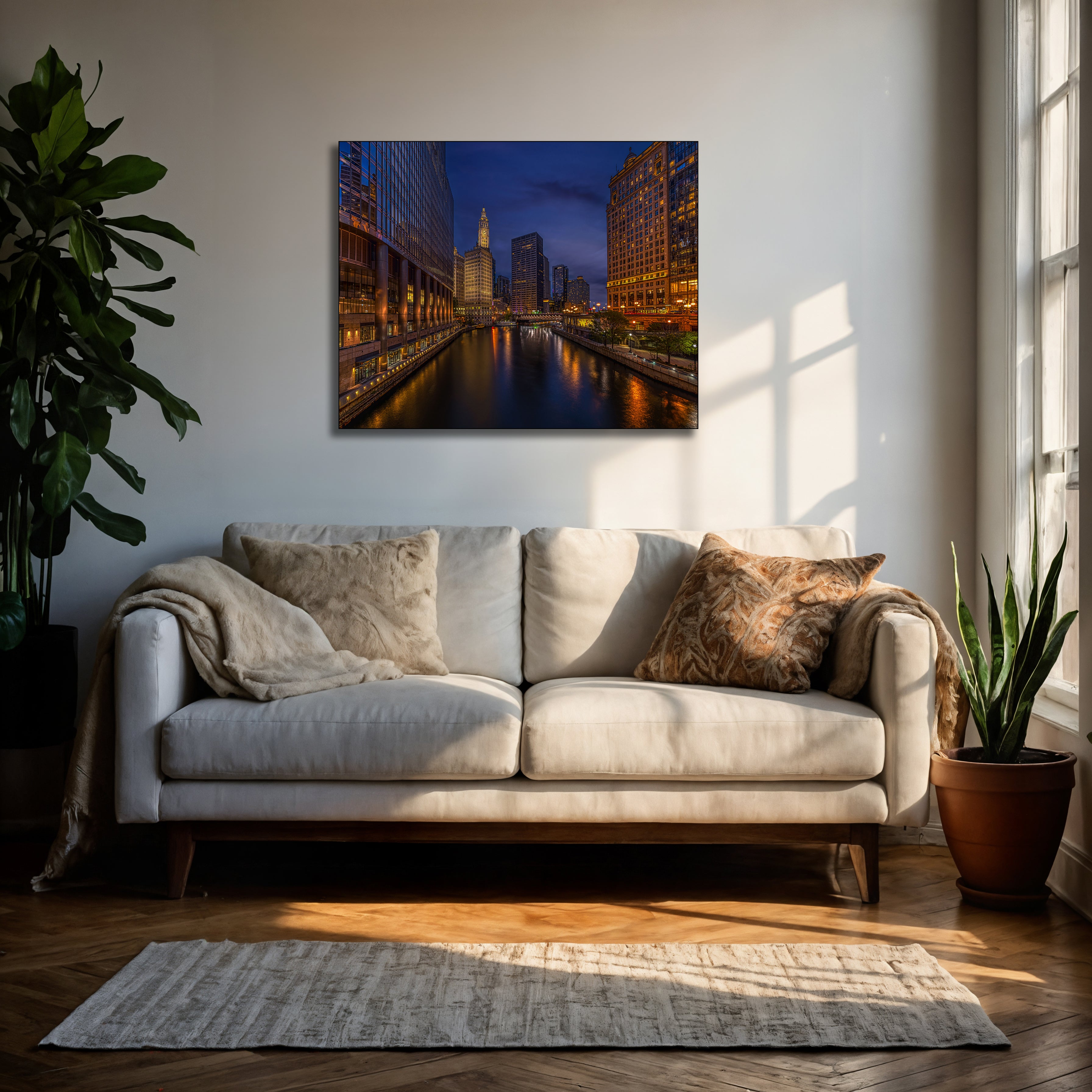 Chicago River North Wabash Street