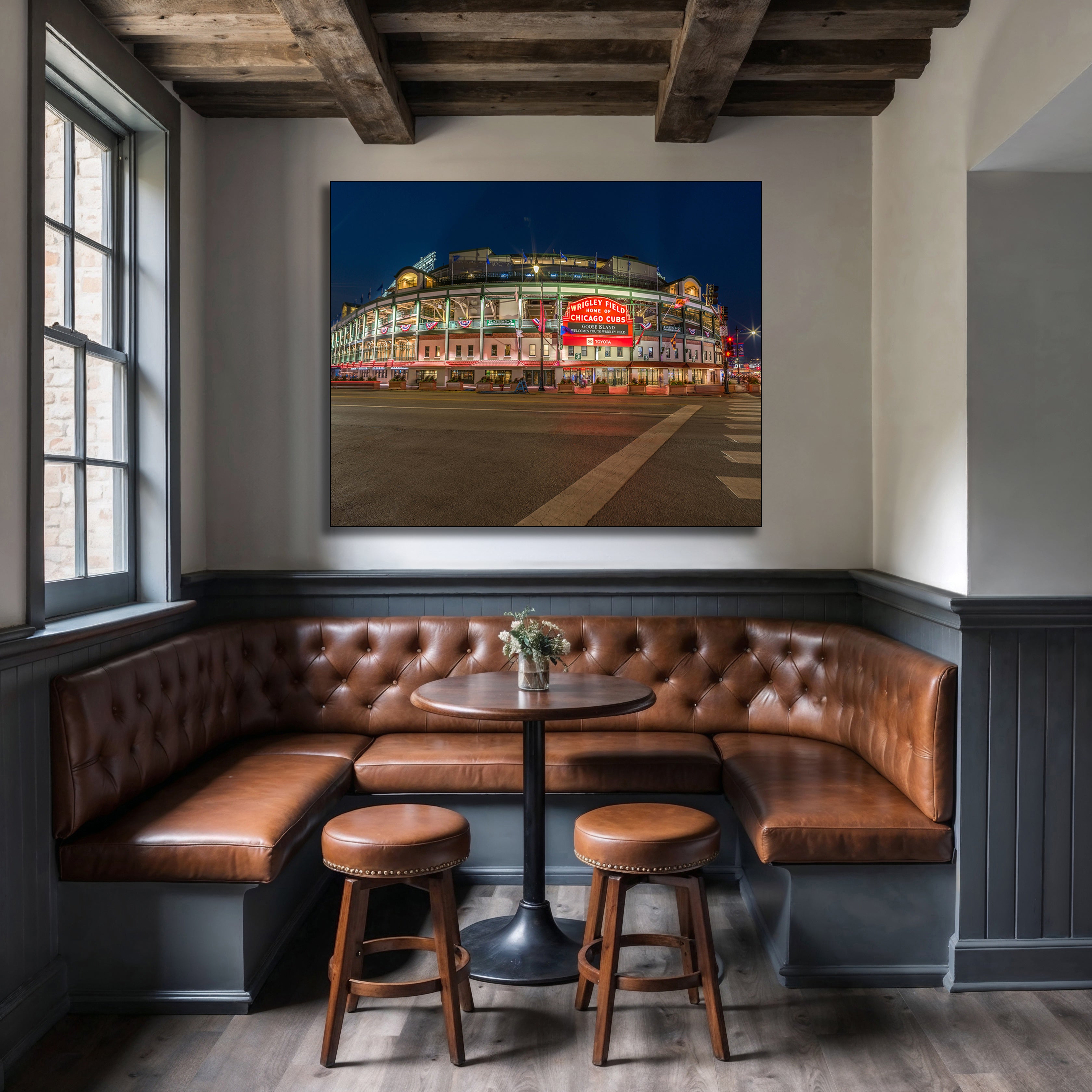Wrigley Field 1935 Chicago Cubs Canvas Print – Large 36x24 – North Side Baseball Art